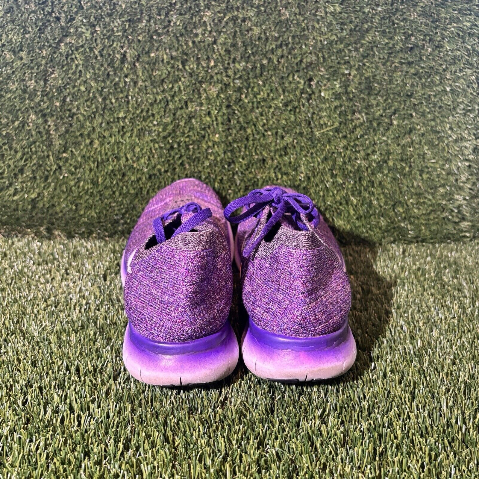 Nike Size 8 - Nike Free RN Flyknit Hyper Purple Women's Size US 8 / IT 38 - 6 Thumbnail