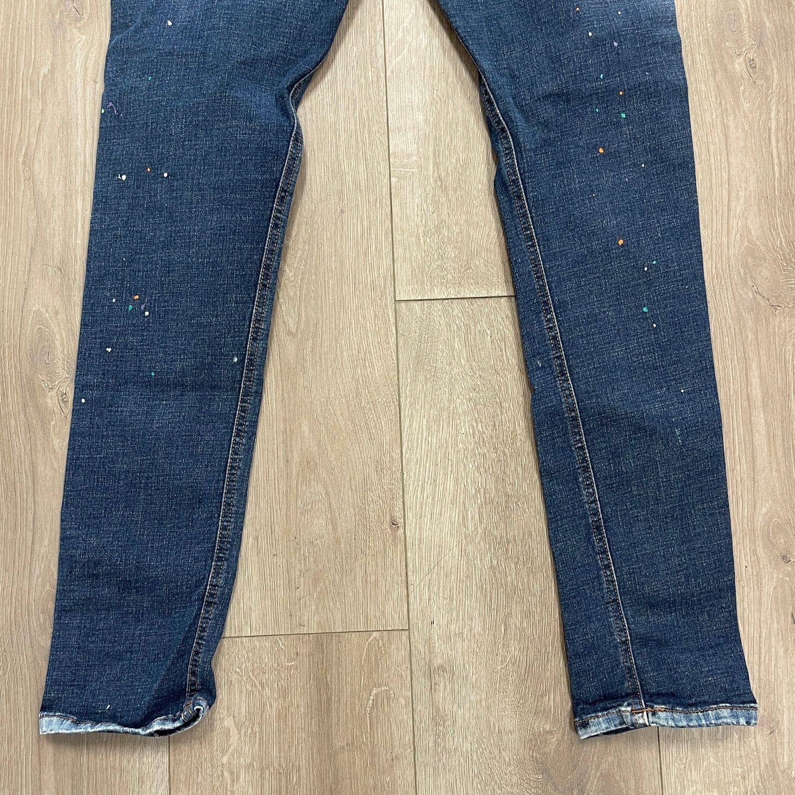 Zara Zara men's slim-fit distressed blue denim jeans size 31 Size US 31 - 6 Thumbnail