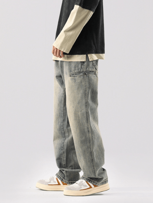 Japanese Brand × Jean American high street trend washed distressed jeans Size US 32 / EU 48 - 3 Thumbnail