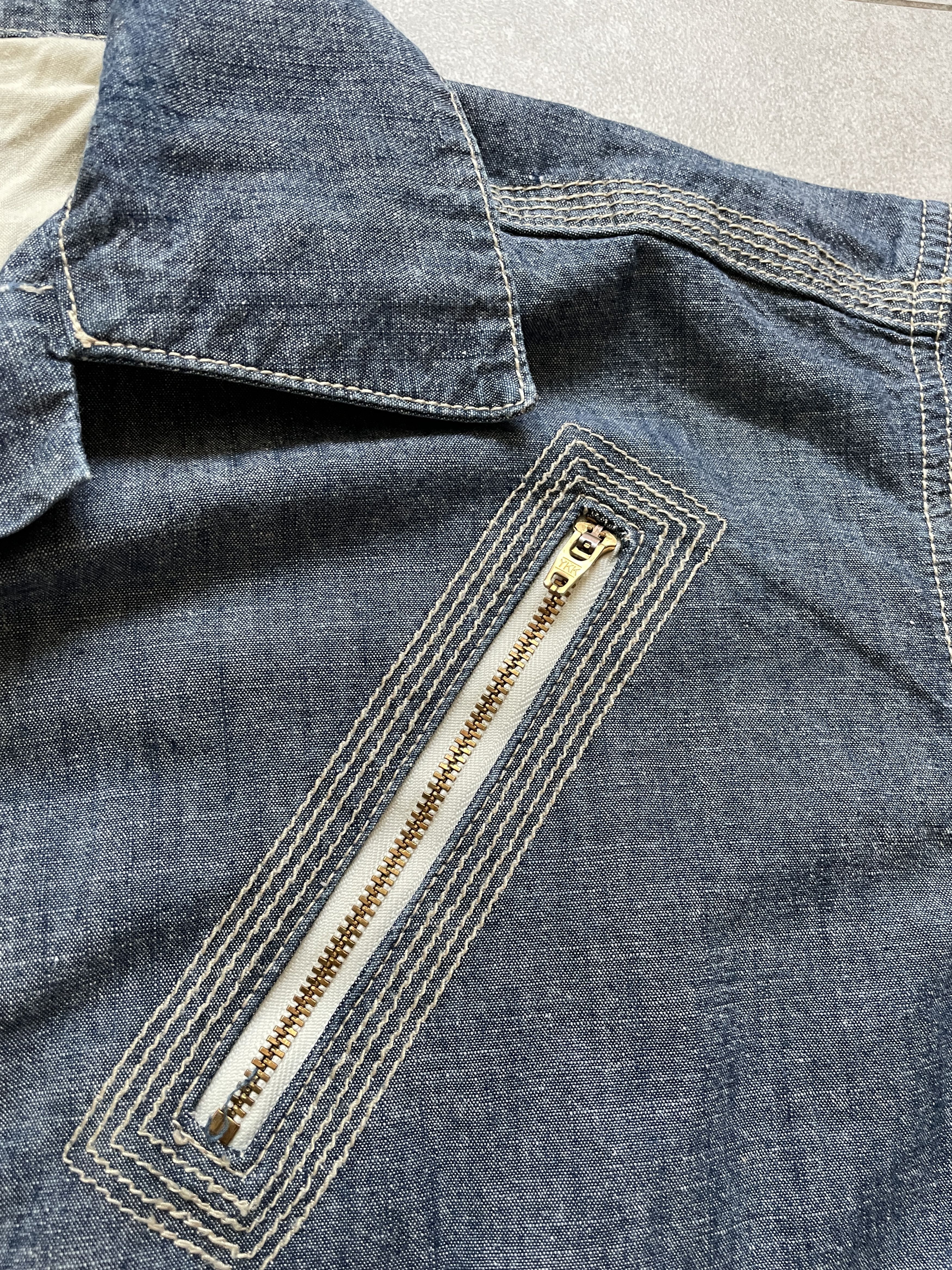 Sean John Y2K SEAN JOHN DENIM SHORTSLEEVE SHIRT Size US XL / EU 56 / 4 - 3 Thumbnail