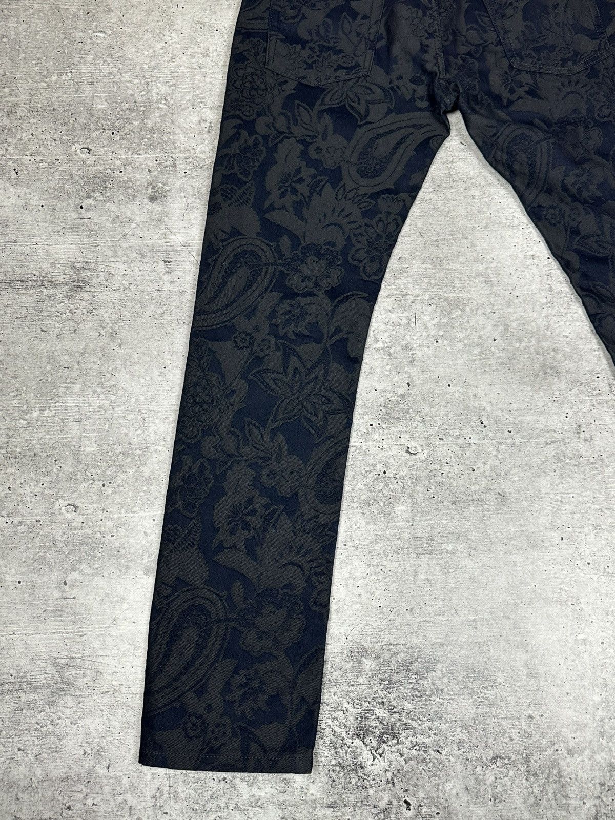 Etro Etro Jacquard Jeans Slim Fit Blue Men’s Size 34 Size US 34 / EU 50 - 17 Thumbnail
