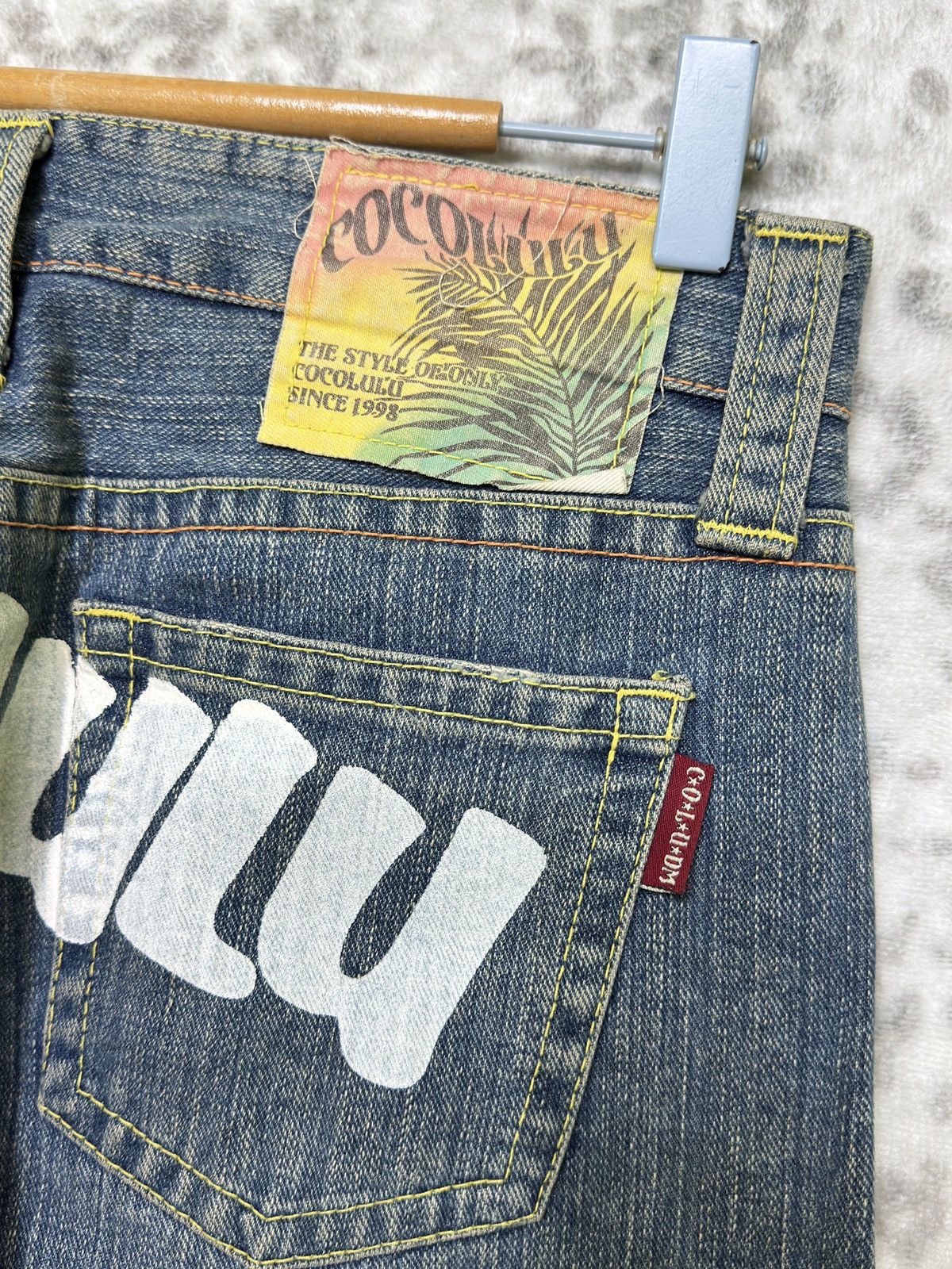 Hysteric Glamour Cocolulu Straight Leg Y2K Distressed Logo Back Pocket Jeans Size US 29 - 13 Thumbnail