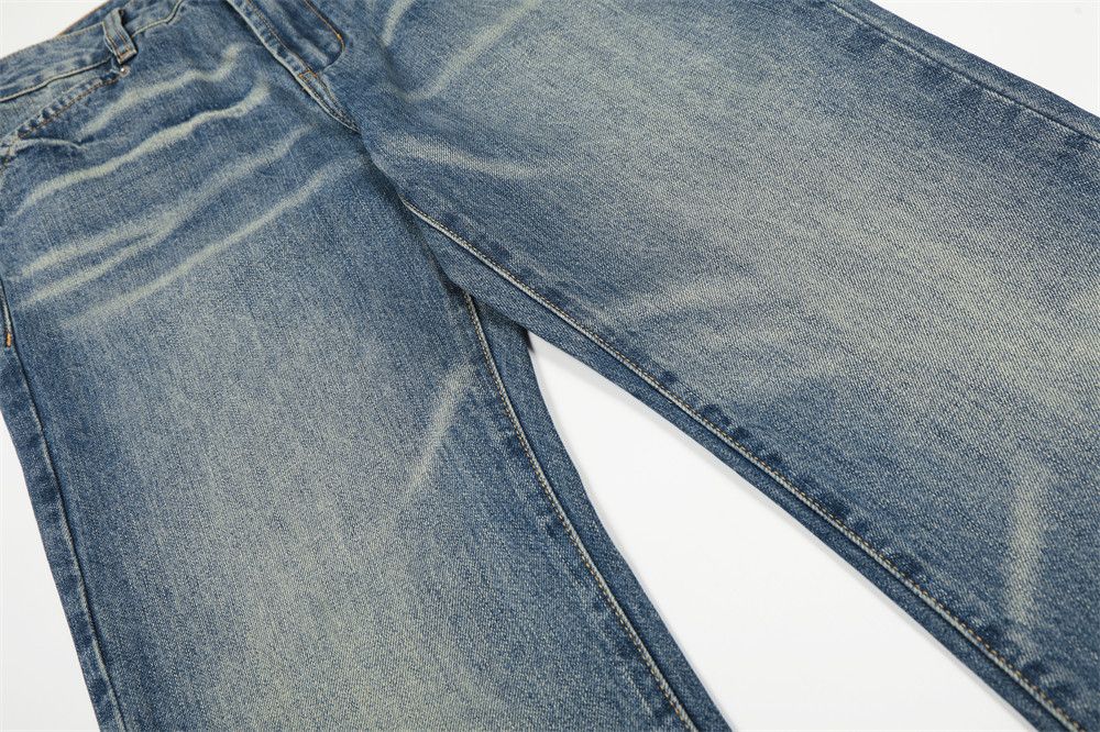 Jean American retro punk men's gradient washed jeans Size US 34 / EU 50 - 4 Thumbnail