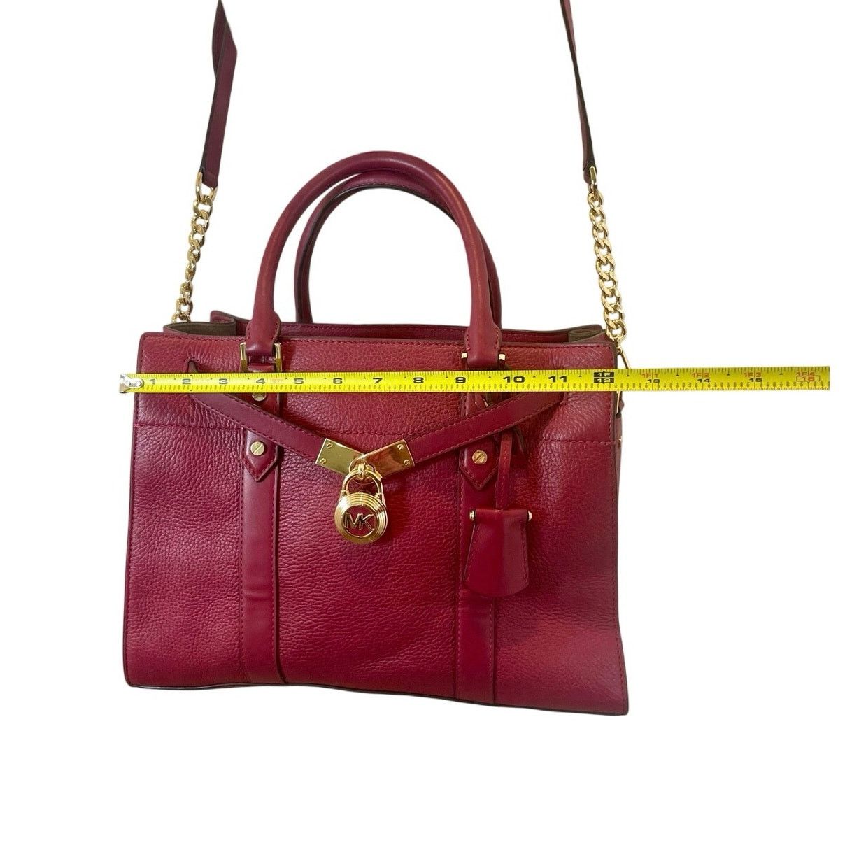 Michael Kors MICHAEL KORS NOUVEAU SATCHEL BAG PADLOCK KEY CROSSBODY BERRY Size ONE SIZE - 5 Thumbnail