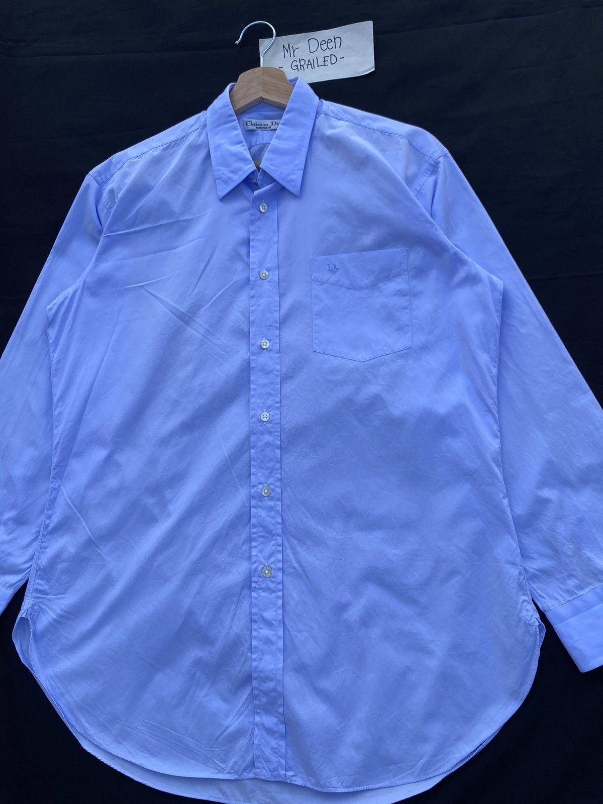 Christian Dior Monsieur Rare Vintage 90s Christian Dior Longsleeve Buttons Shirt Size US L / EU 52-54 / 3 - 6 Thumbnail