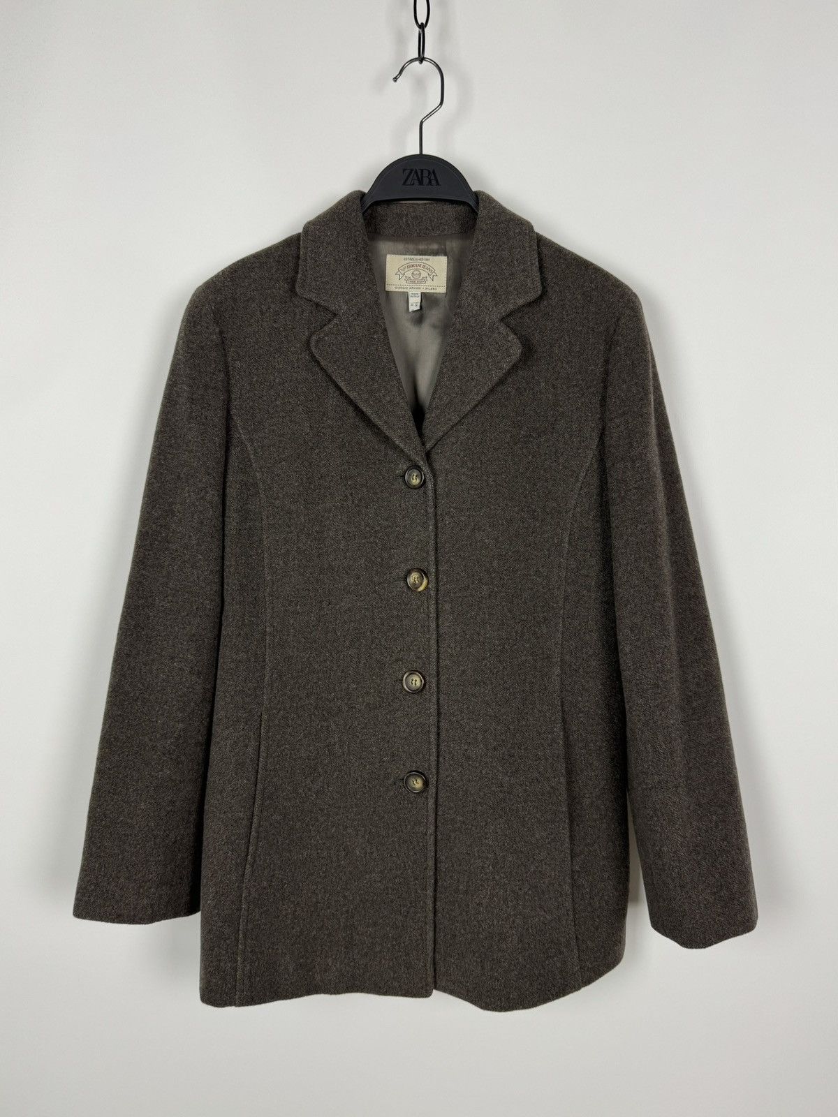 Armani Vintage Armani Jeans Wool Women’s Coat Jacket Size M / US 6-8 / IT 42-44 - 2 Thumbnail