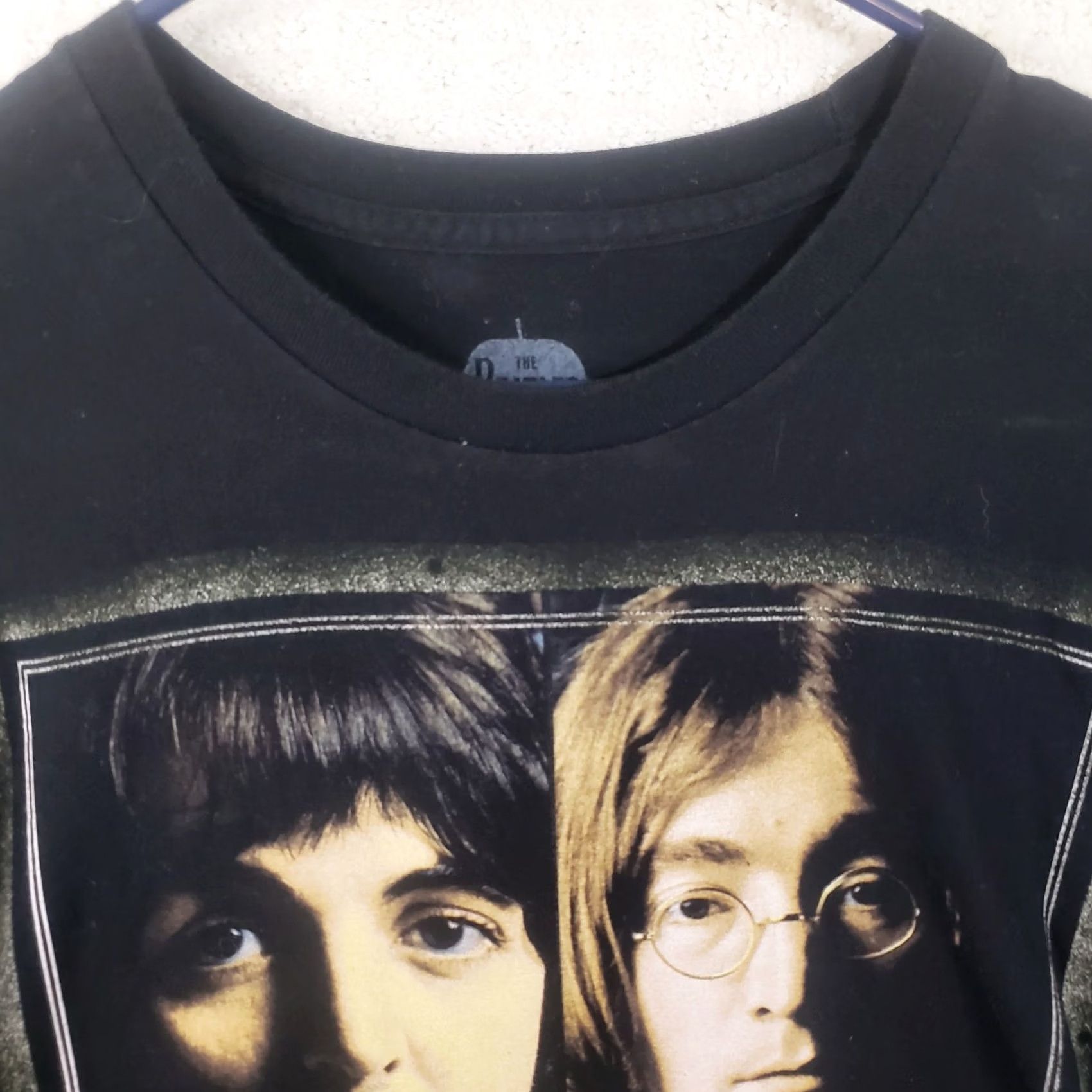 Vintage The Beatles Mens XL Black Shirt Graphic Print Crew Neck Size US XL / EU 56 / 4 - 4 Thumbnail
