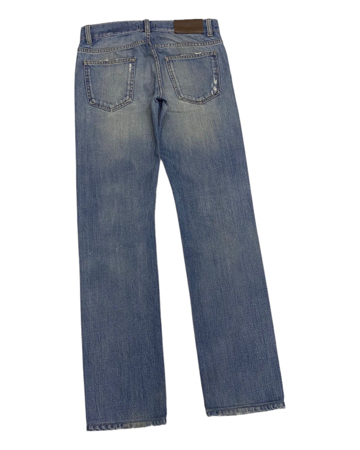 Prada 🔥VINTAGE PRADA DISTRESSED DENIM TAPERED LEG Size US 29 - 6 Thumbnail