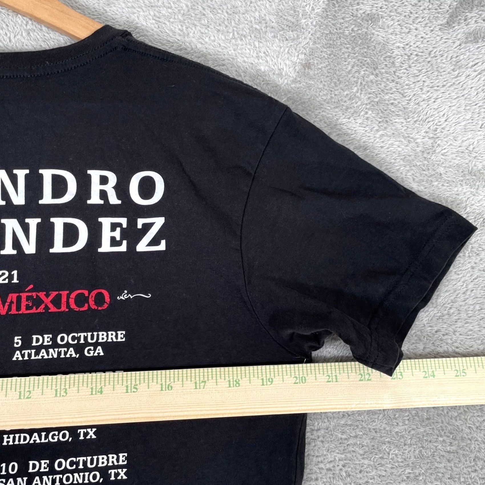 Vintage Alejandro Fernandez Hecho En Mexico Tour 2021 Shirt Mens Medium Black Graphic Size US M / EU 48-50 / 2 - 7 Thumbnail