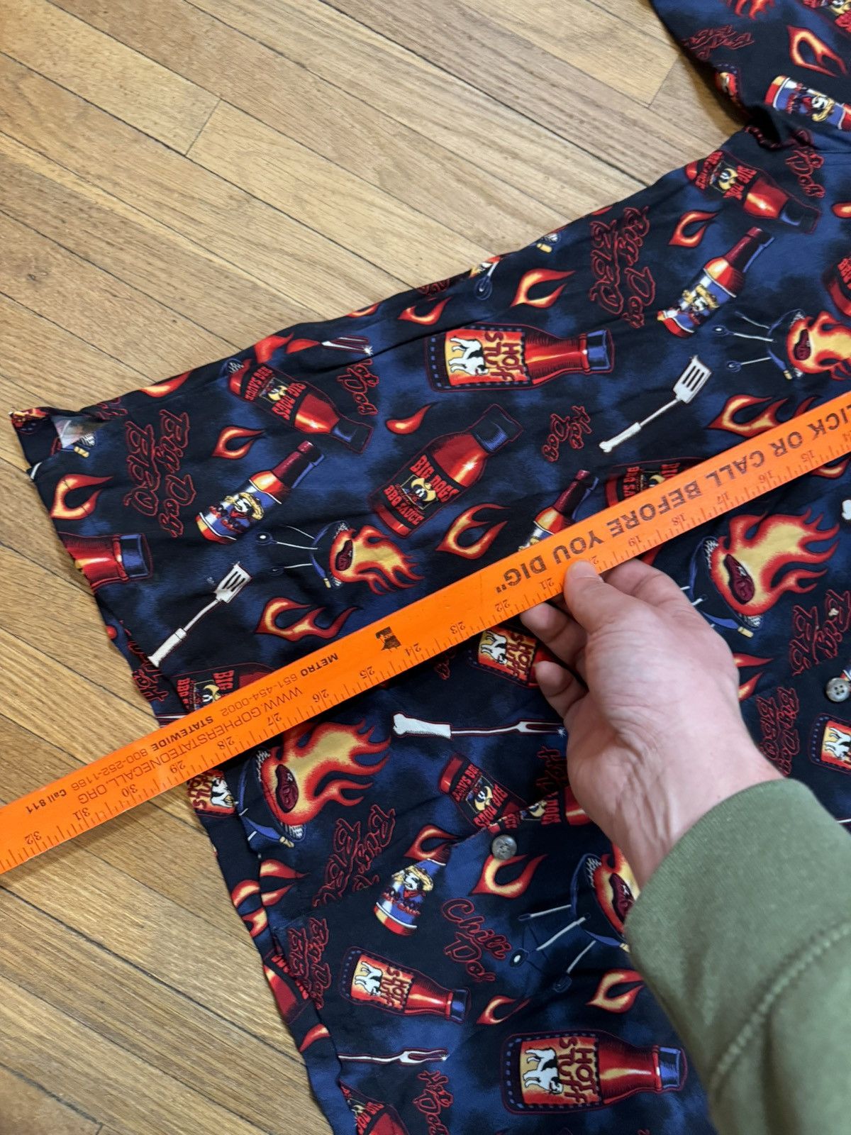 Big Dogs × Vintage Vintage Big Dog Hot Sauce Rayon Shirt Size US L / EU 52-54 / 3 - 6 Thumbnail