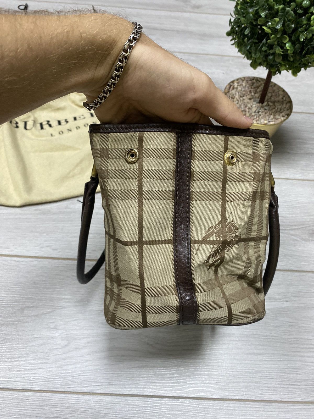 Burberry Burberry London bag nova check with dust bag Size ONE SIZE - 5 Thumbnail