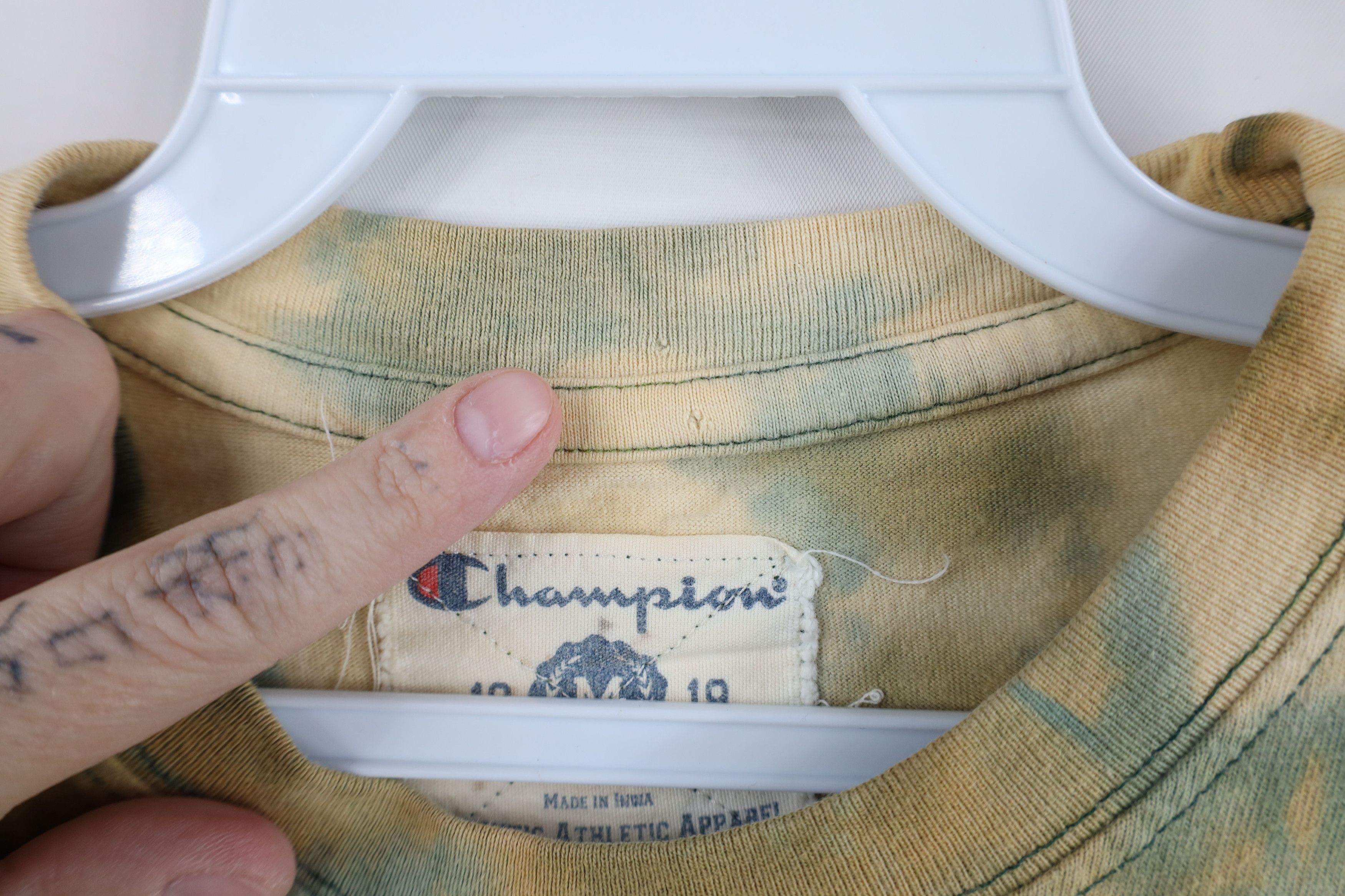 Champion Vintage Champion Acid Wash Michigan State University T-Shirt Size US M / EU 48-50 / 2 - 6 Thumbnail