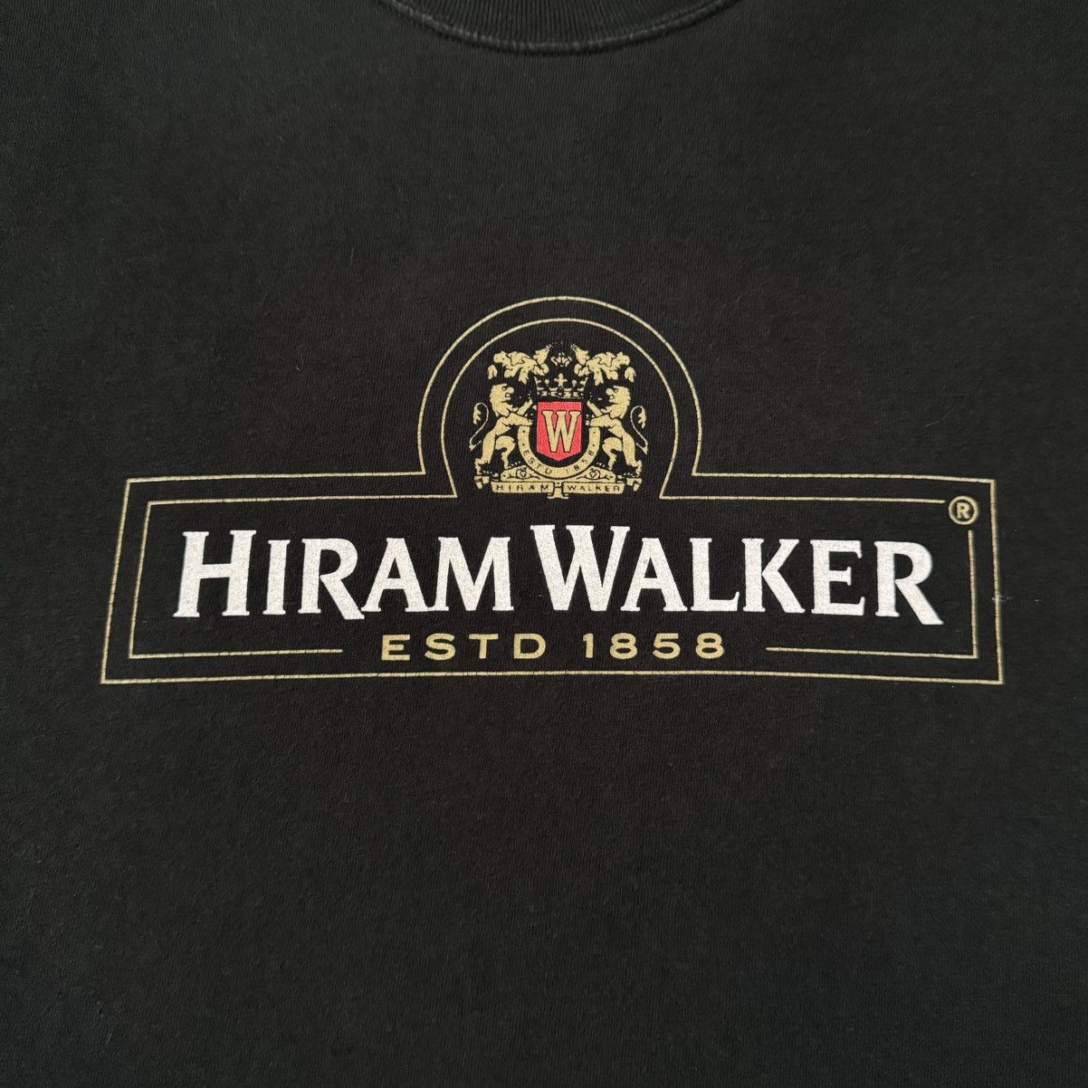 Other Vintage Hiram Walker Liquor Promo Faded Black Tee Size US XL / EU 56 / 4 - 2 Thumbnail