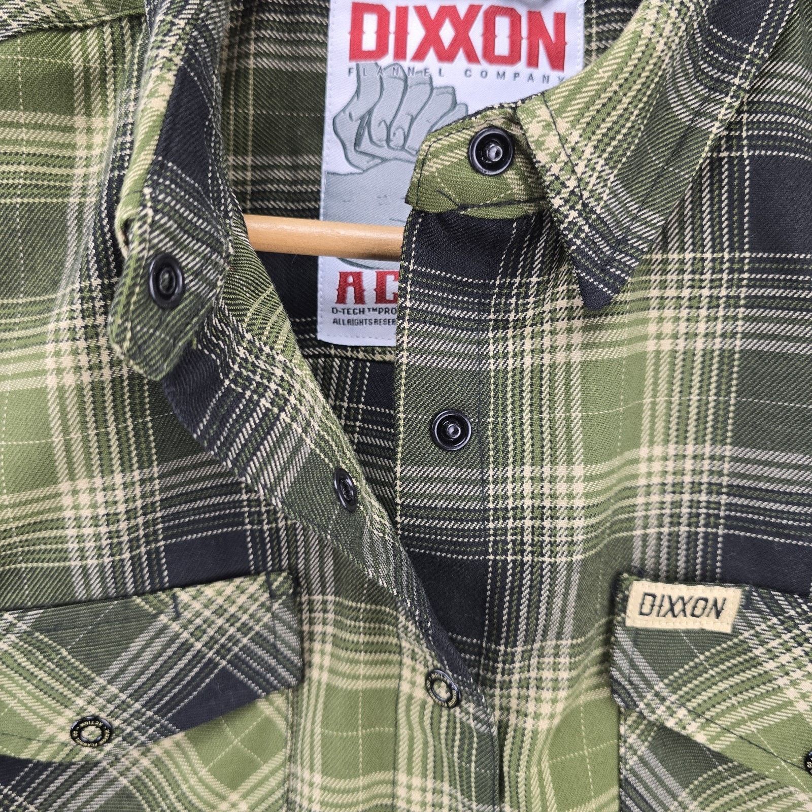 Dixxon Dixxon Action Flannel Shirt Womens Medium Green Black Plaid Size M / US 6-8 / IT 42-44 - 4 Thumbnail