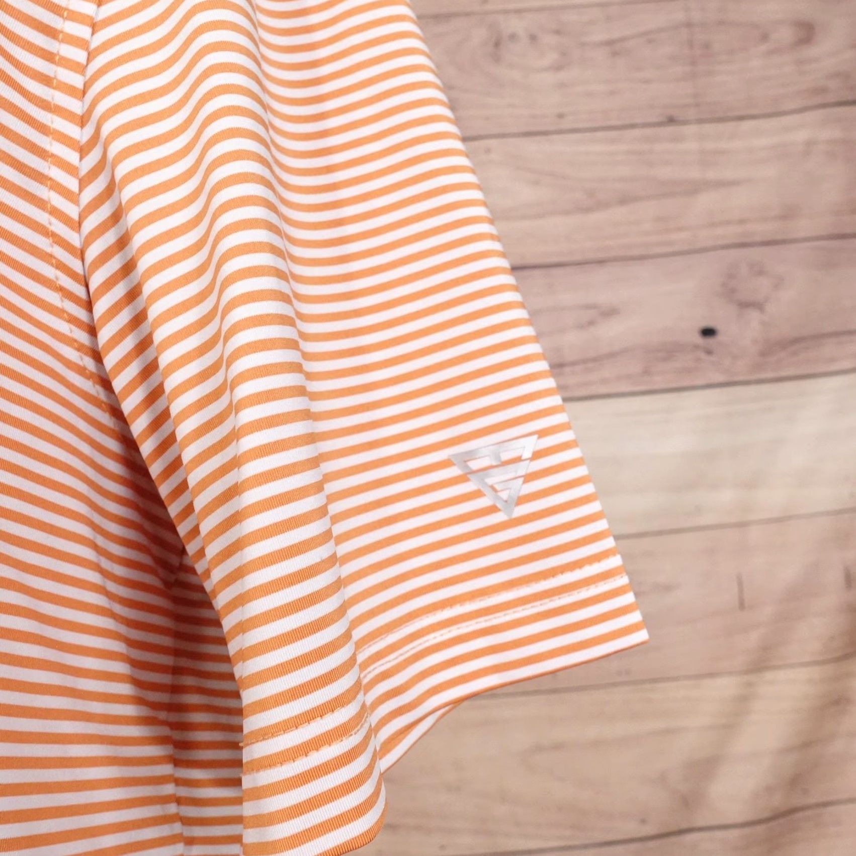 Vintage Maelreg Polo Shirt Mens XL Orange White Stripe Performance Golf Casual Shirt Size US XL / EU 56 / 4 - 3 Thumbnail