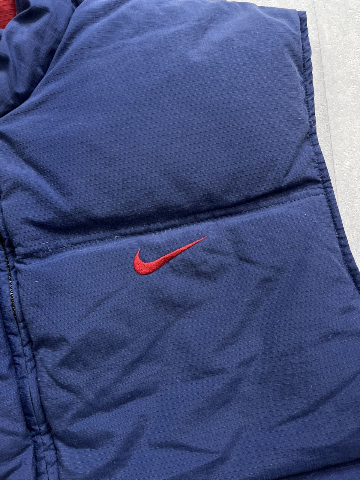 Nike 90’s NIKE RETRO REVERSIBLE DOWN PUFFER VEST SPELLOUT SWOOSH Size US XL / EU 56 / 4 - 7 Thumbnail