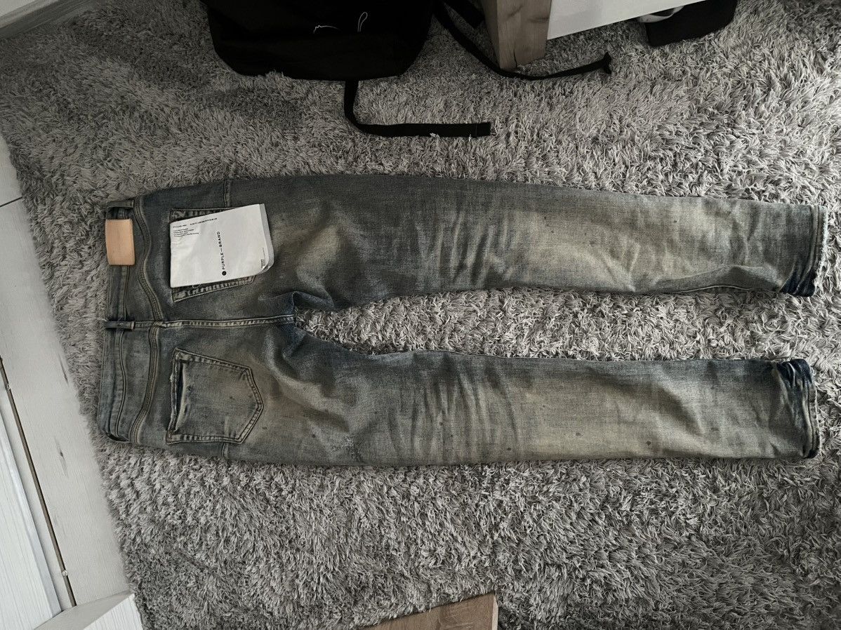 Purple Brand Purple jeans Indigo oil split Size US 29 - 5 Thumbnail