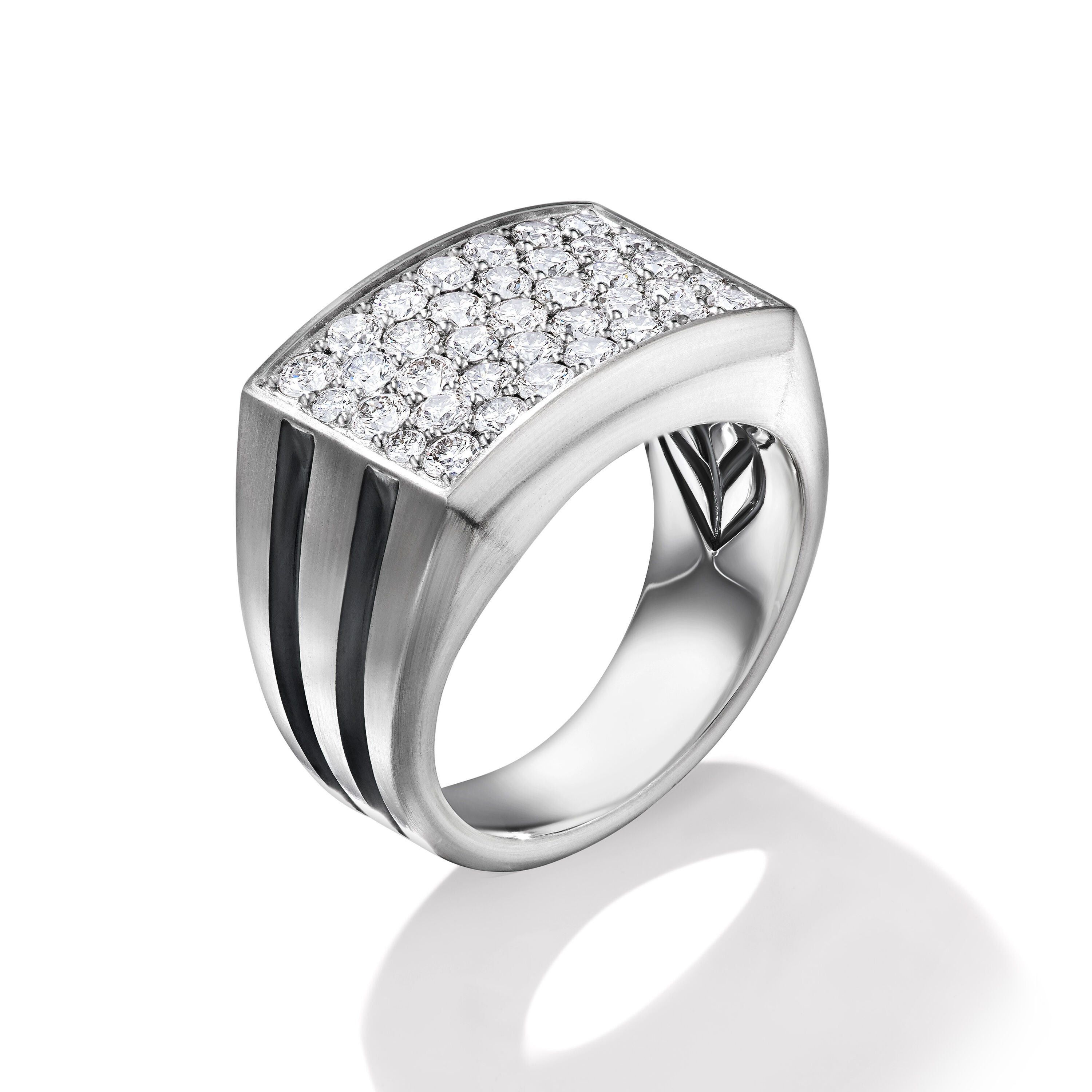 David Yurman o1w1db10526 R25658M/Size 6/Beveled Signet Ring in Silver Size ONE SIZE - 3 Thumbnail