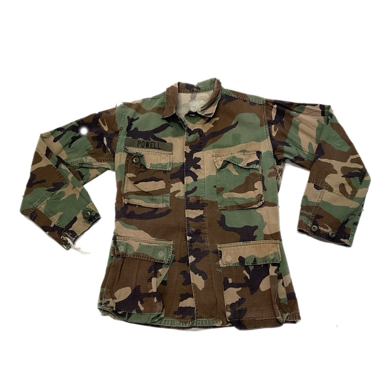Vintage Camo Military Cargo Long Sleeve Shirt Size US M / EU 48-50 / 2 - 1 Thumbnail