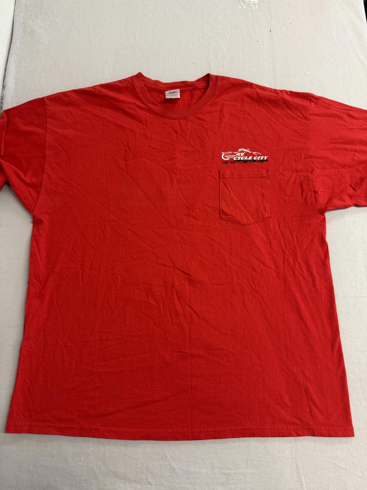 Gildan Motor Cycle City T-shirt NYC Skyline Bigdog Motorcyles -2XL Size US XXL / EU 58 / 5 - 2 Thumbnail