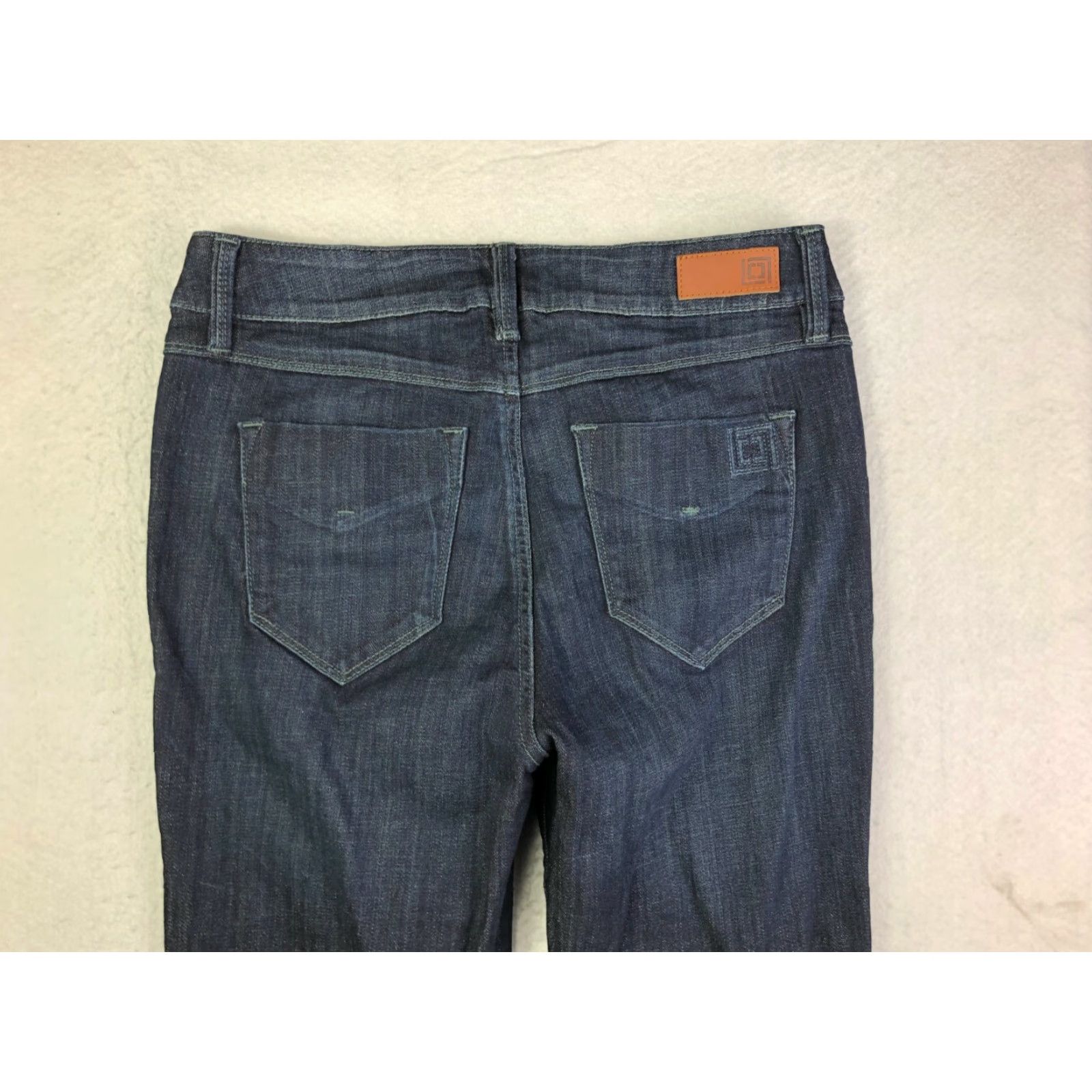 Liz Claiborne Liz Claiborne Classic Stretch Bootcut Jeans Womens 8 29x32 Blue Mid Rise Denim Regular Fit, Cotton, Blue Jeans Size 30" / US 8 / IT 44 - 7 Thumbnail