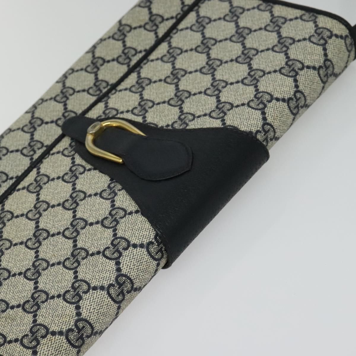 Gucci GUCCI GG Supreme Shoulder Bag Pvc Navy Gold Size ONE SIZE - 6 Thumbnail