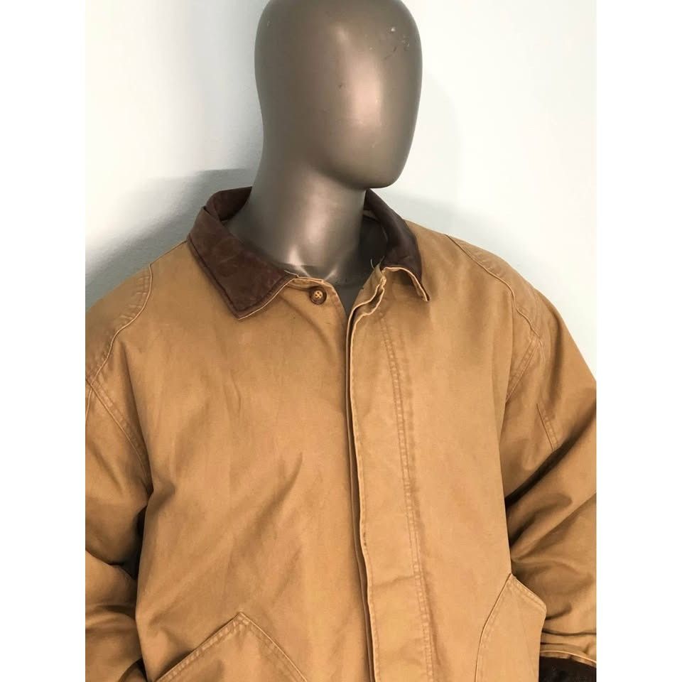 American Eagle Outfitters × Vintage Jacket XL Men Vintage 90s, Leather Collar American Eagle Size US XL / EU 56 / 4 - 3 Thumbnail