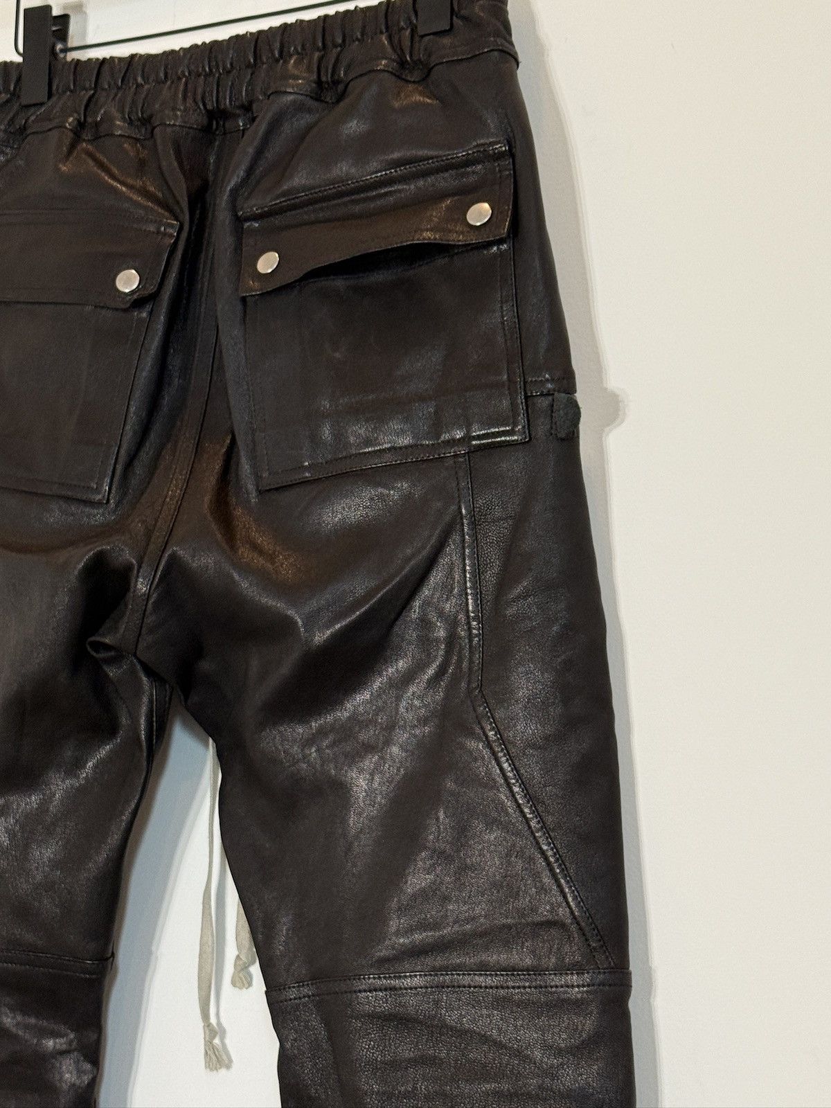 Rick Owens Rick Owens Leather Bauhaus Pants Size US 34 / EU 50 - 6 Thumbnail