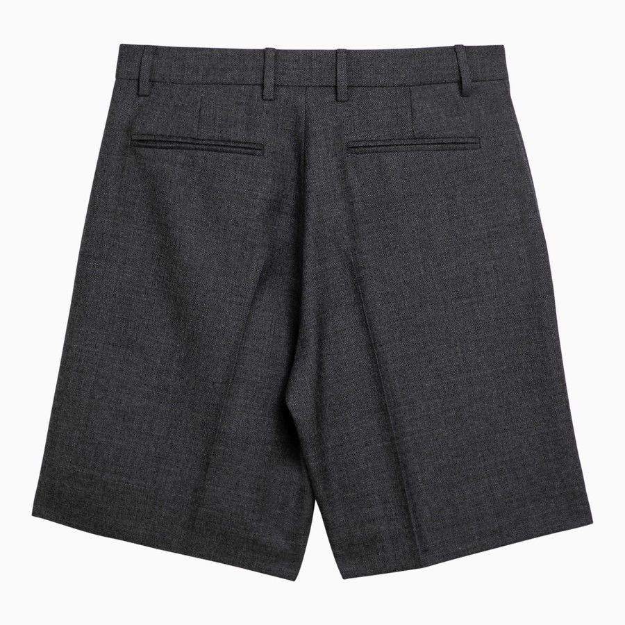 Gucci o1d2blof0824 Wool Bermuda Shorts in Dark Grey Size 28" / US 6 / IT 42 - 2 Thumbnail
