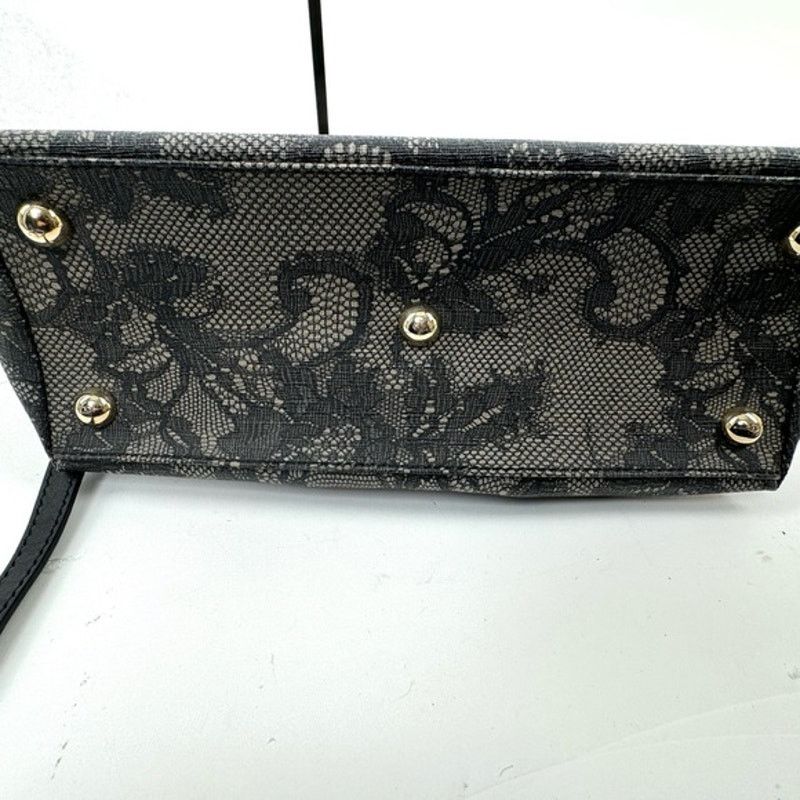 Valentino Valentino Garavani Black Lace Top Handle Bag Size ONE SIZE - 6 Thumbnail