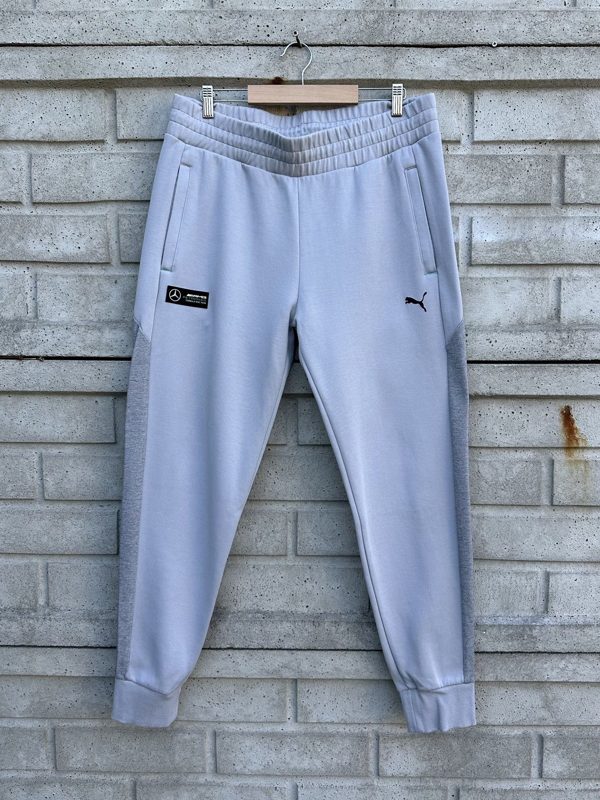 Mercedes-Benz × Puma Grey Puma x Mercedes AMG Petronas tracksuit pants size XL Size US 36 / EU 52 - 1 Thumbnail
