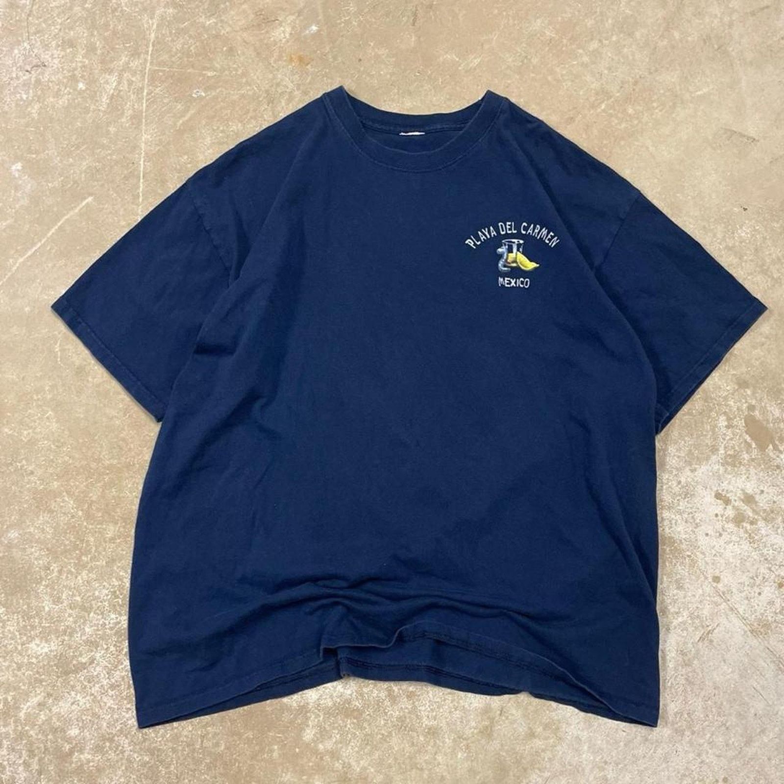 & Other Stories Navy blue Playa Del Carmen Mexico cotton t-shirt size large Size US L / EU 52-54 / 3 - 1 Thumbnail