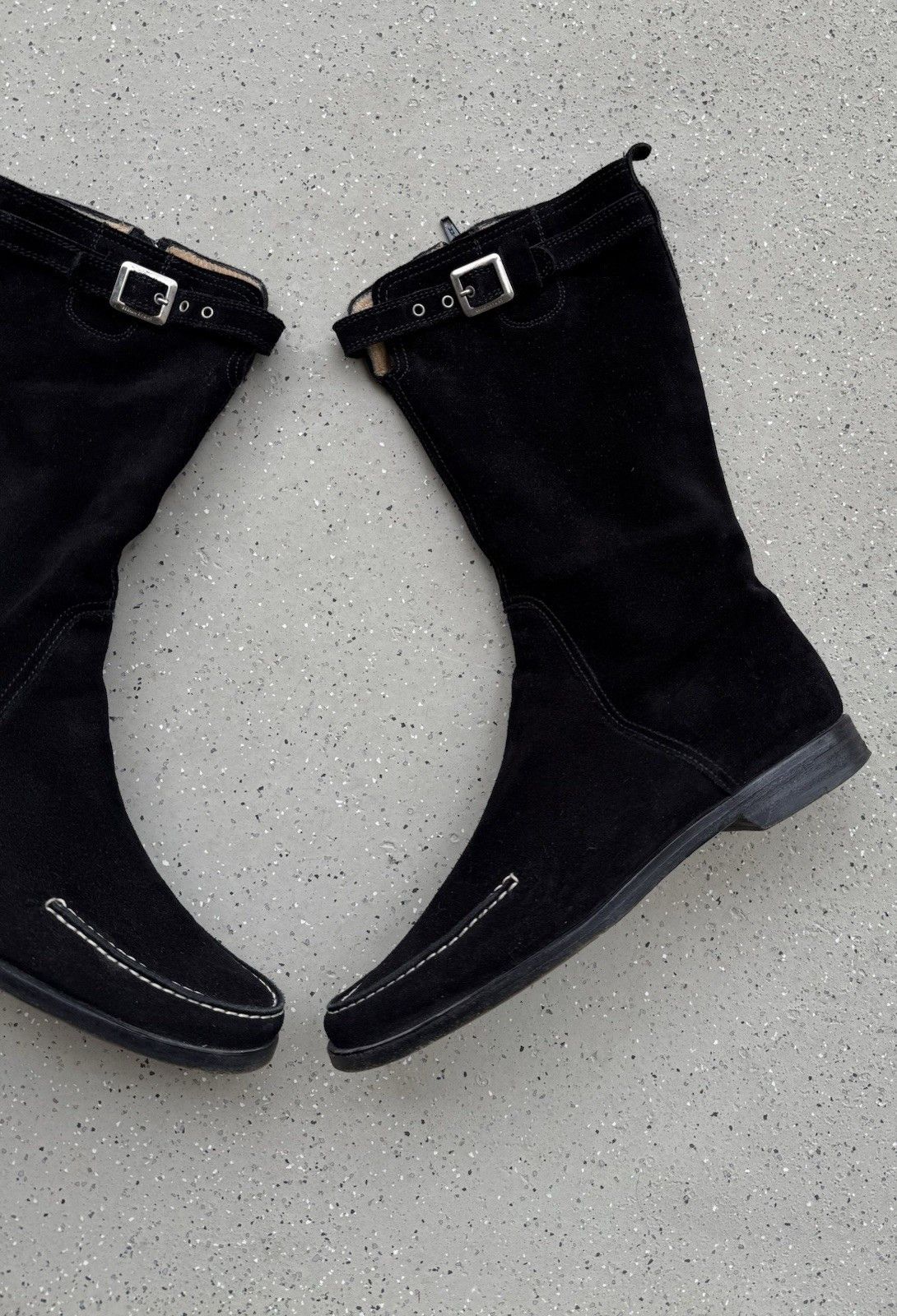 Escada Sport DDP vntg Escada Sport Suede Zip Knee Boots Shoes size 37.5 Size US 7.5 / IT 37.5 - 9 Thumbnail