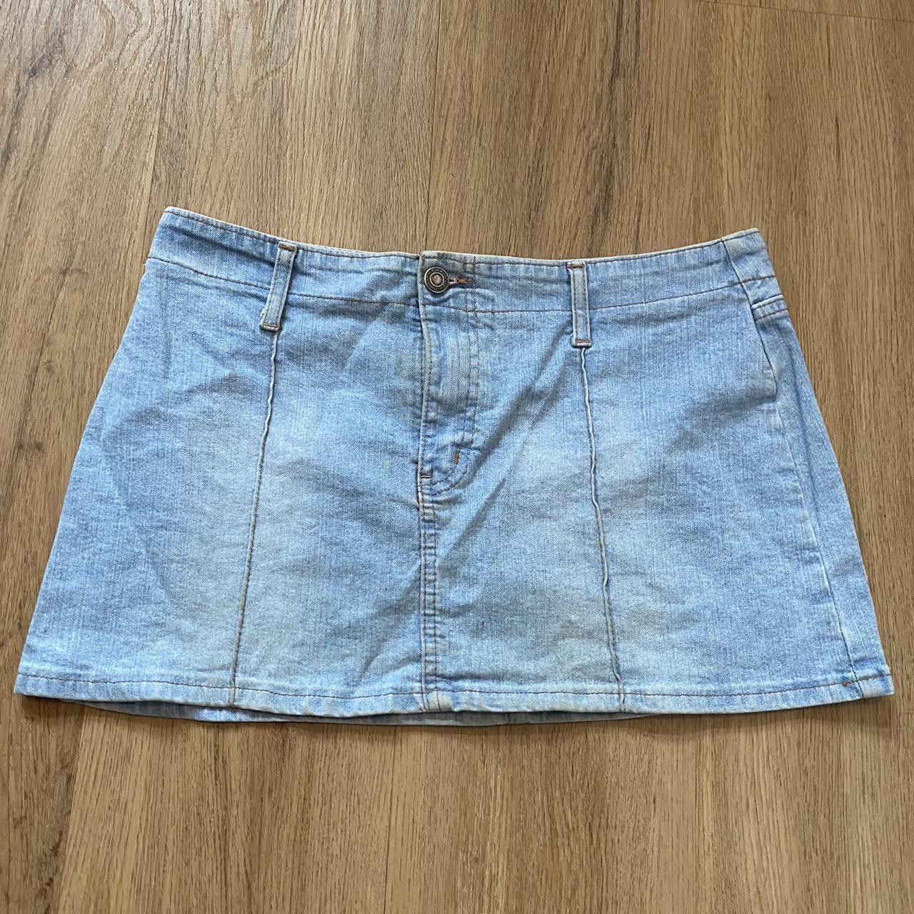 Playboy Blue denim mini skirt with Playboy bunny detail Size US M / EU 48-50 / 2 - 2 Thumbnail