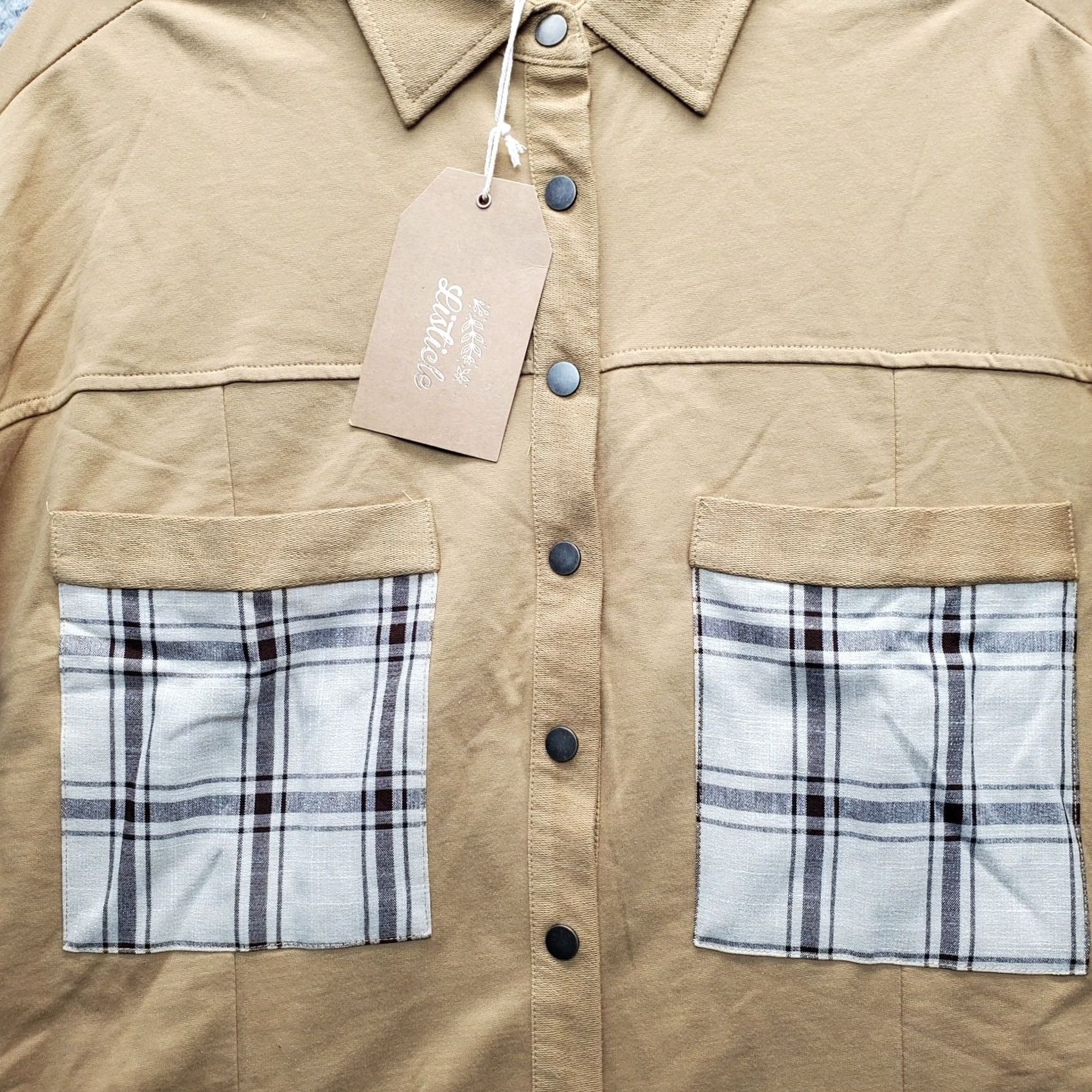 Vintage Listicle Shacket Womens Large Multi Collared Snap Front Oversized Fit Size L / US 10 / IT 46 - 7 Thumbnail