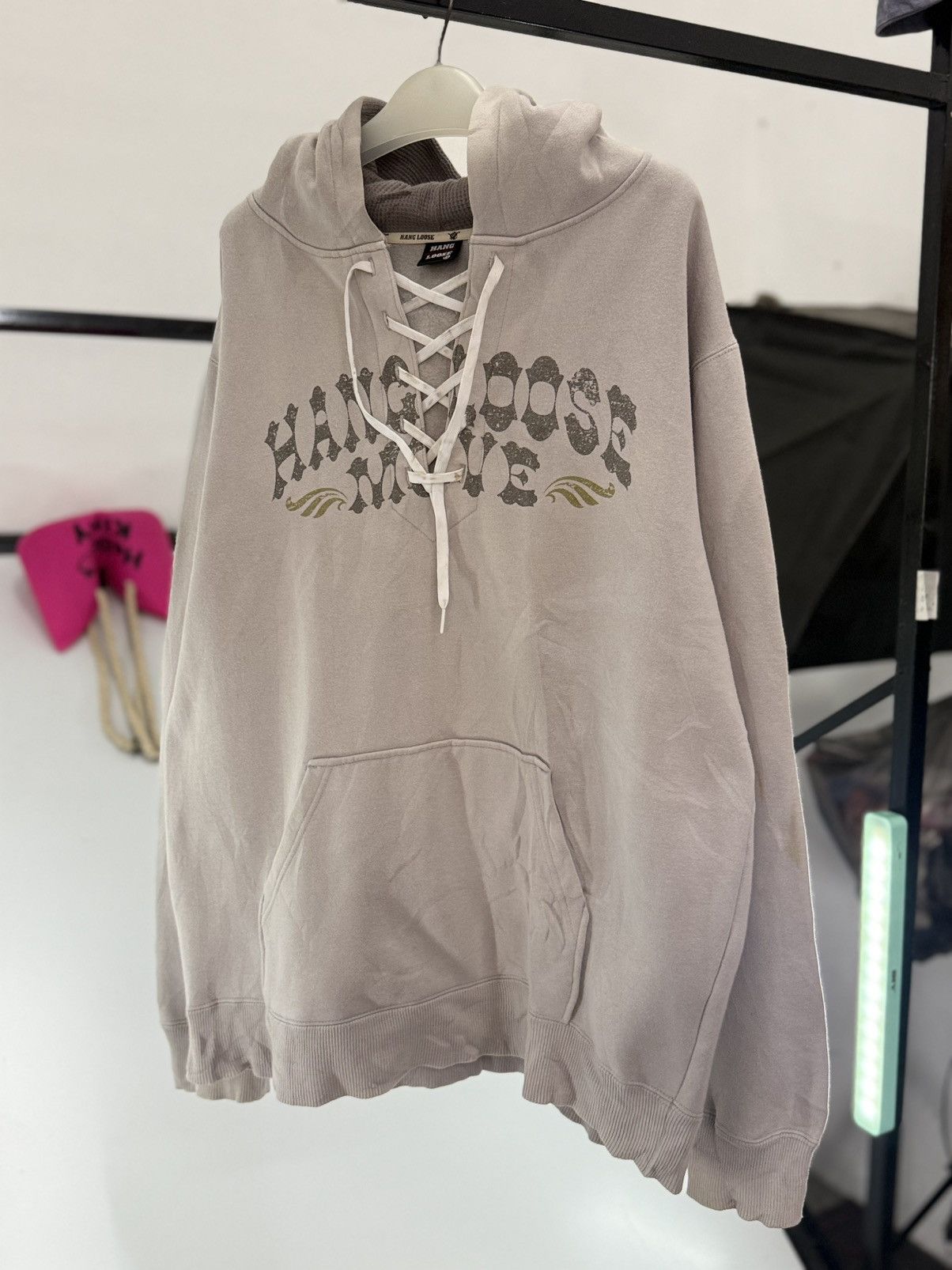 Sun Surf 🔥 Hang Loose Y2K Brazilian Surf Neck Lace-Up Hoodie - LL Size US L / EU 52-54 / 3 - 2 Thumbnail