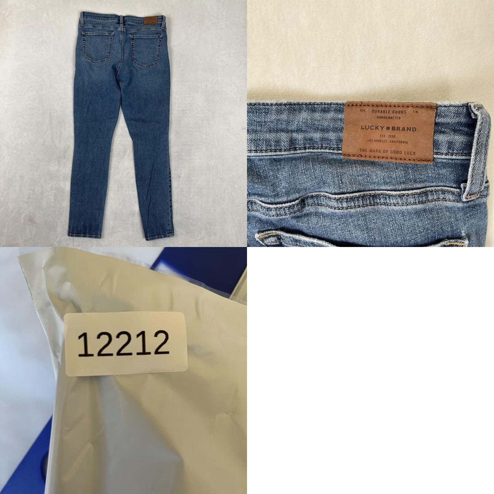 Lucky Brand Lucky Brand Lolita Skinny Jeans Womens 8/29 Medium Blue Wash Denim Slim 5-Pocket Rise Mid | 29in Inseam Size 30" / US 8 / IT 44 - 8 Thumbnail