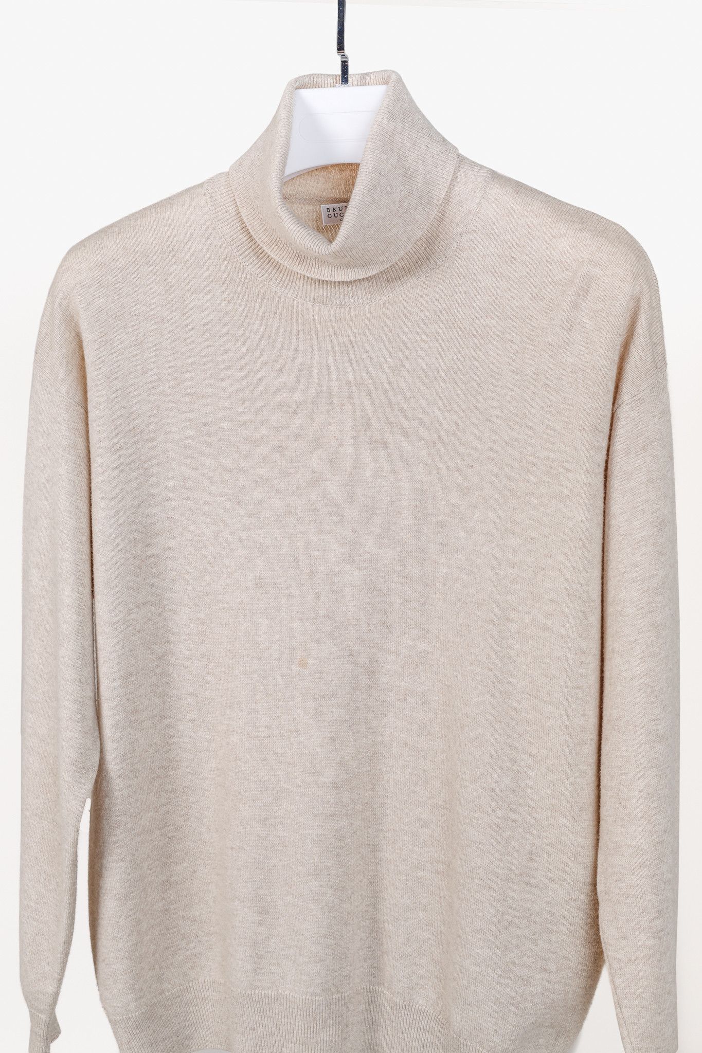Brunello Cucinelli Brunello Cucinelli AW/20 Oyster Cashmere Turtleneck Sweater Size M / US 6-8 / IT 42-44 - 3 Thumbnail