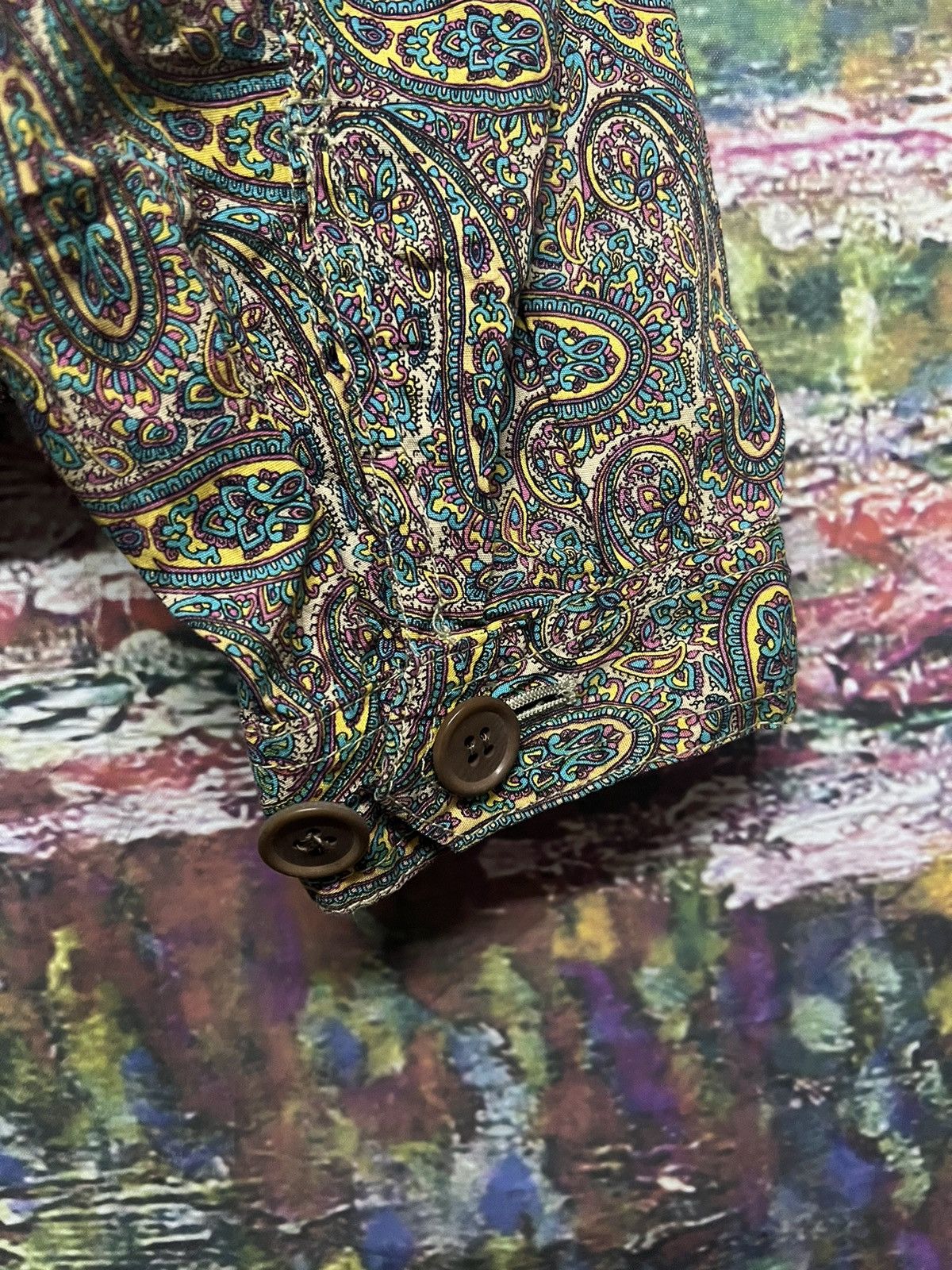 C.P. Company Vintage Cp Company Paisley Printed Button jacket Size US L / EU 52-54 / 3 - 11 Thumbnail