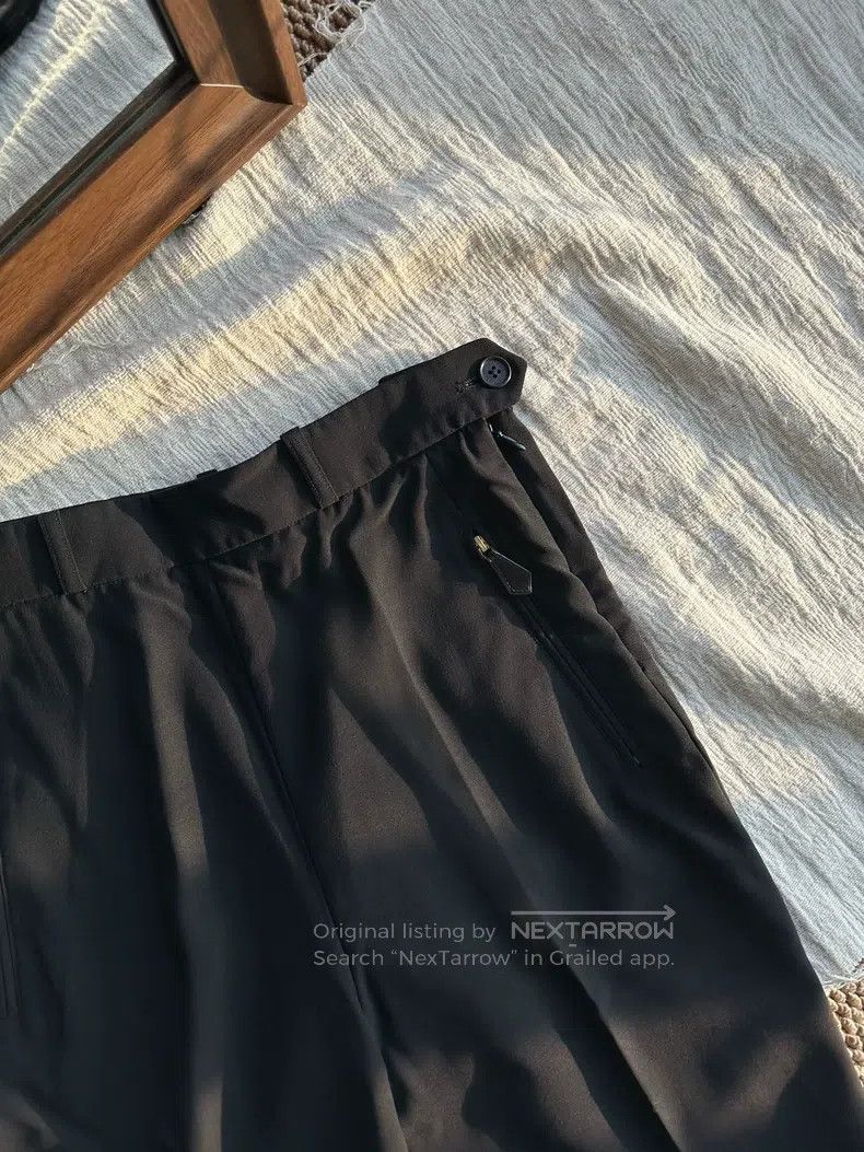 Hermes Hermes Fine Wool Narrow Suit Pants, Black Size 25" / US 0 / IT 36 - 5 Thumbnail