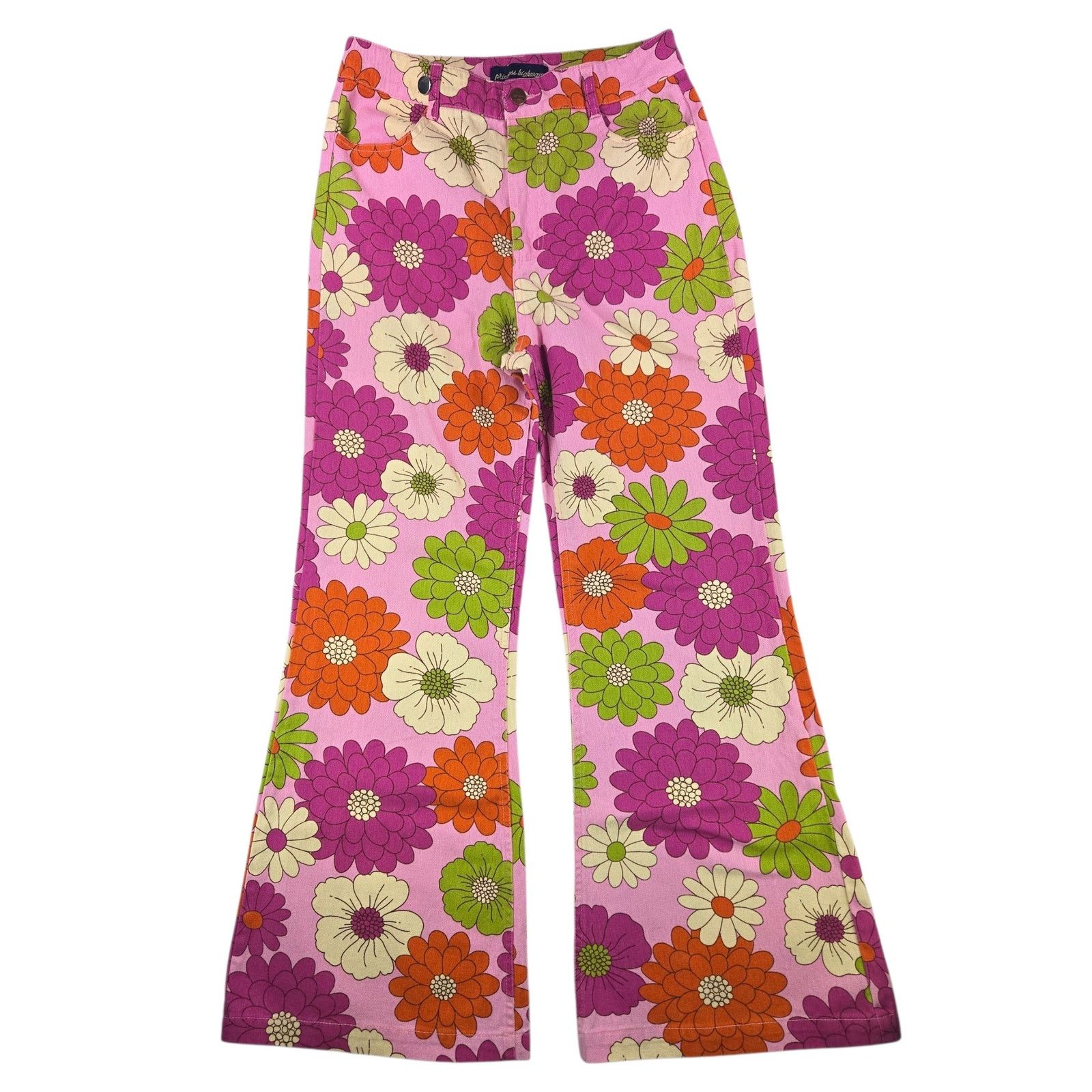 Other Princess Highway | Flower Print Flair High Rise Jeans | 10 Size 32" / US 10 / IT 46 - 1 Thumbnail