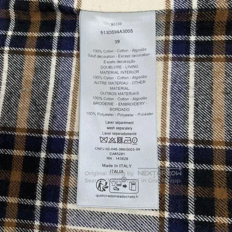 Dior Dior Women's Dark Blue Cotton Shirt . Size XXS / US 00 / IT 34 - 8 Thumbnail