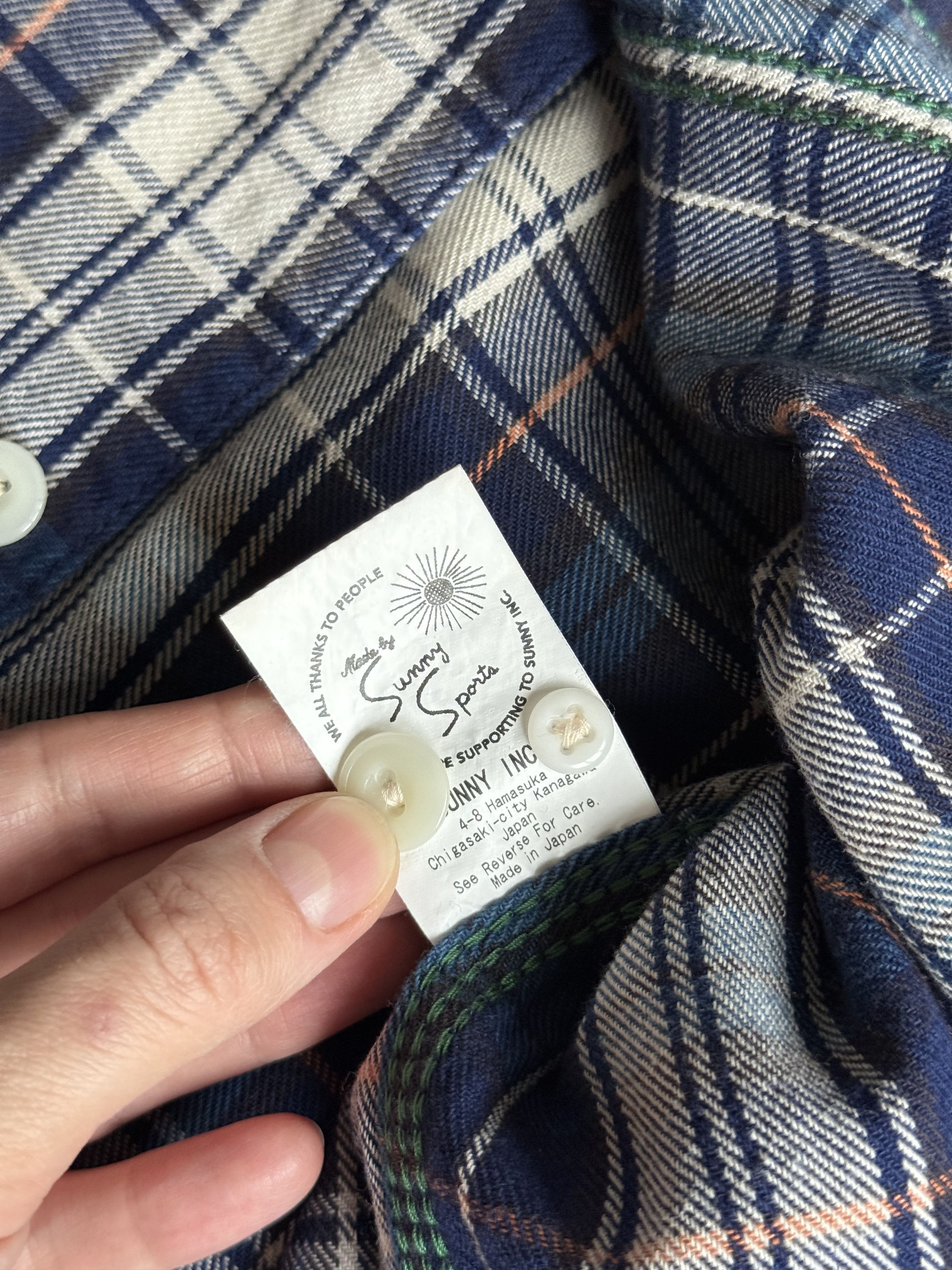 Sunny Sports Men's Sunny Sports Japan Made Check Shirt M-L Size US L / EU 52-54 / 3 - 5 Thumbnail