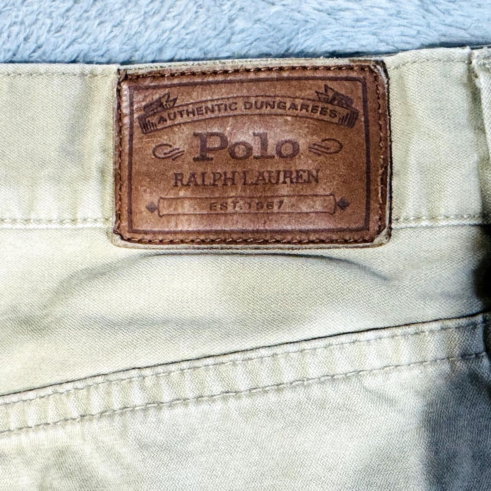 Polo Ralph Lauren Polo Ralph Lauren Khakis Mens 36x34 Beige Cotton Authentic Dungarees Zip Fly Size US M / EU 48-50 / 2 - 4 Thumbnail