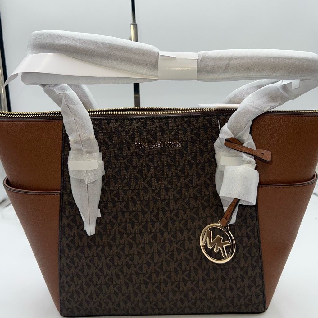 Michael Kors Michael Kors Charlotte Tote In Brown Size ONE SIZE - 1 Thumbnail