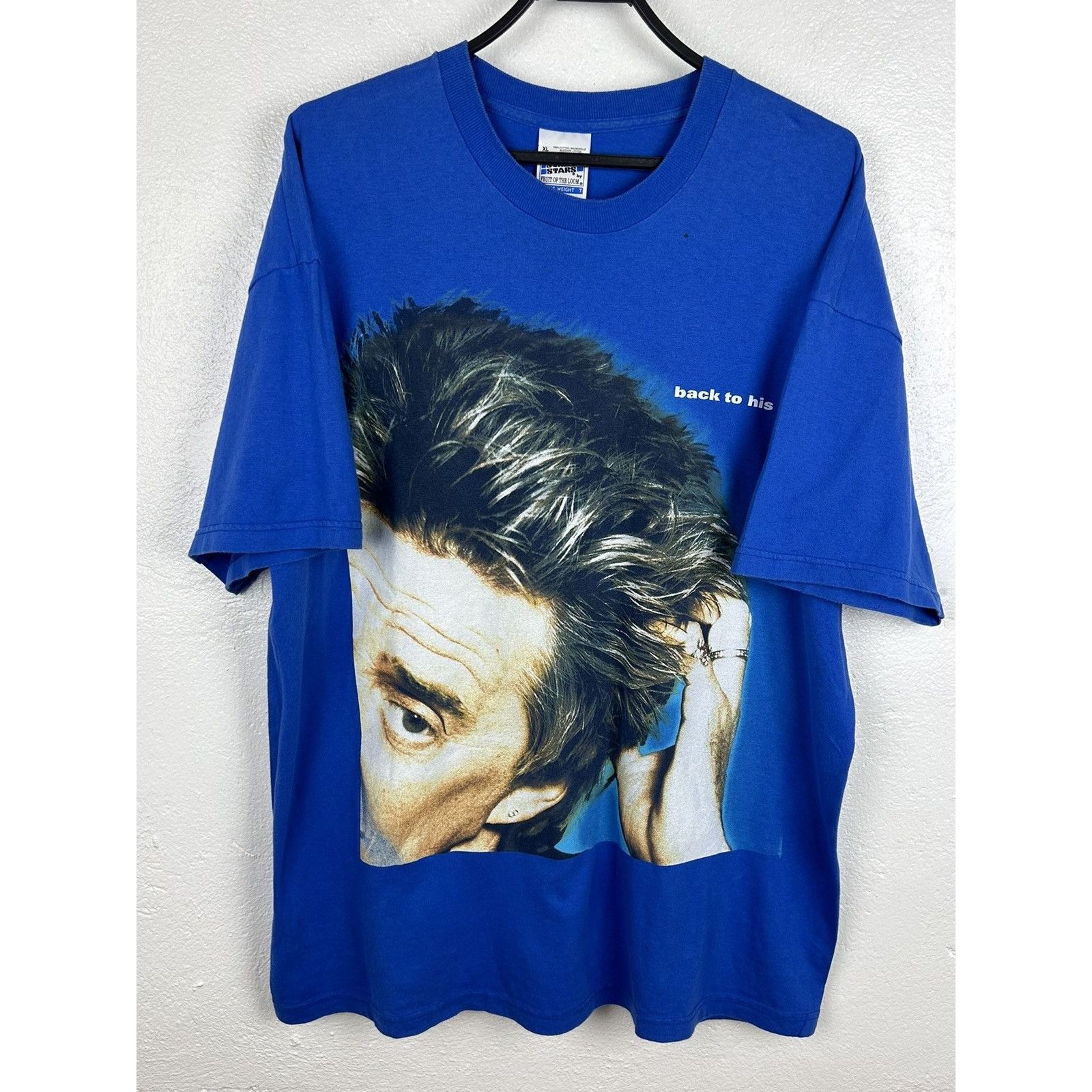 Band Tees Vintage Rod Stewart 1998 Distressed Back To His Roots Tee Size US XL / EU 56 / 4 - 1 Thumbnail