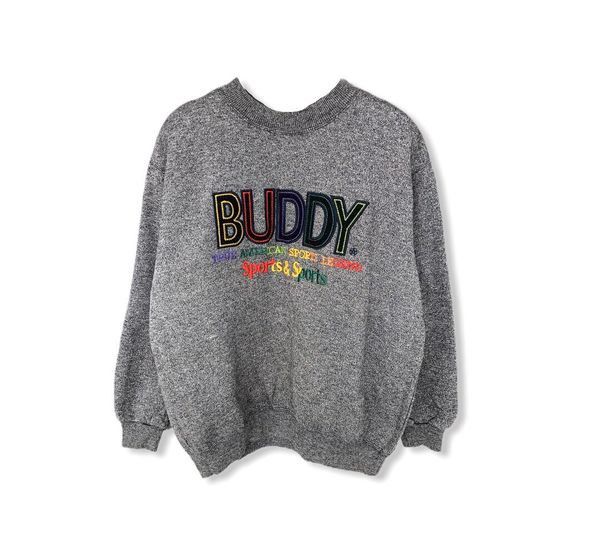 Image of Vintage Buddy Sport Big Logo Sweatshirt, Men's (Size Small)