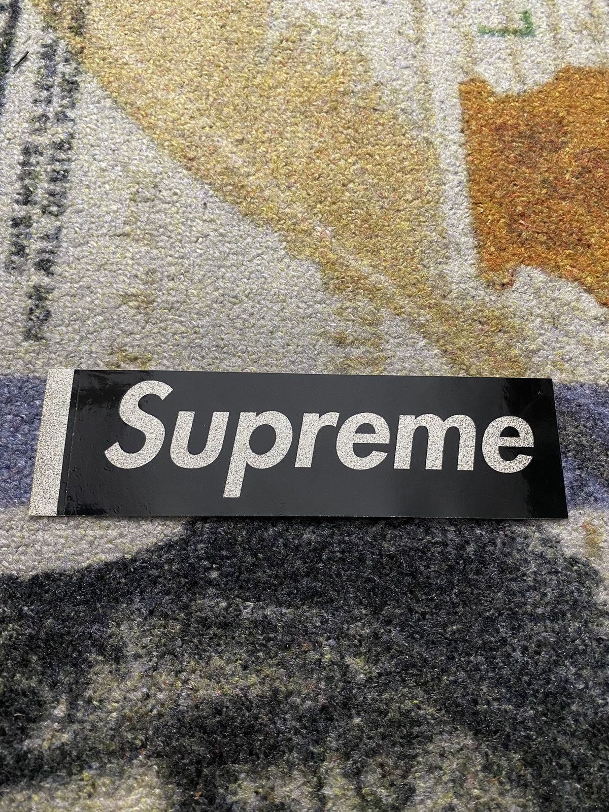 Supreme Supreme Glitter Box Logo Sticker Black Size ONE SIZE - 1 Thumbnail