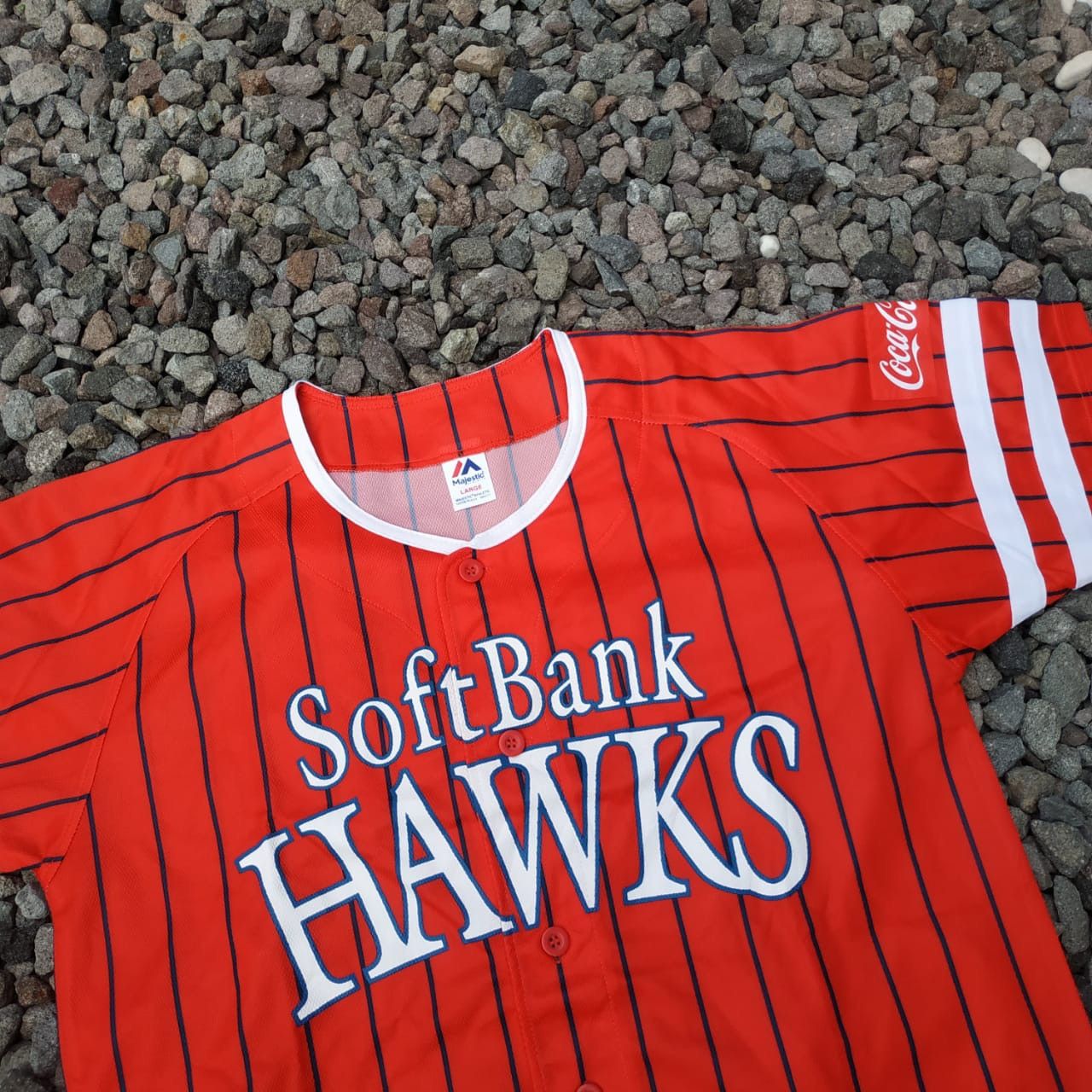 Japanese Brand × Vintage Stripe baseball jersey Size US L / EU 52-54 / 3 - 2 Thumbnail