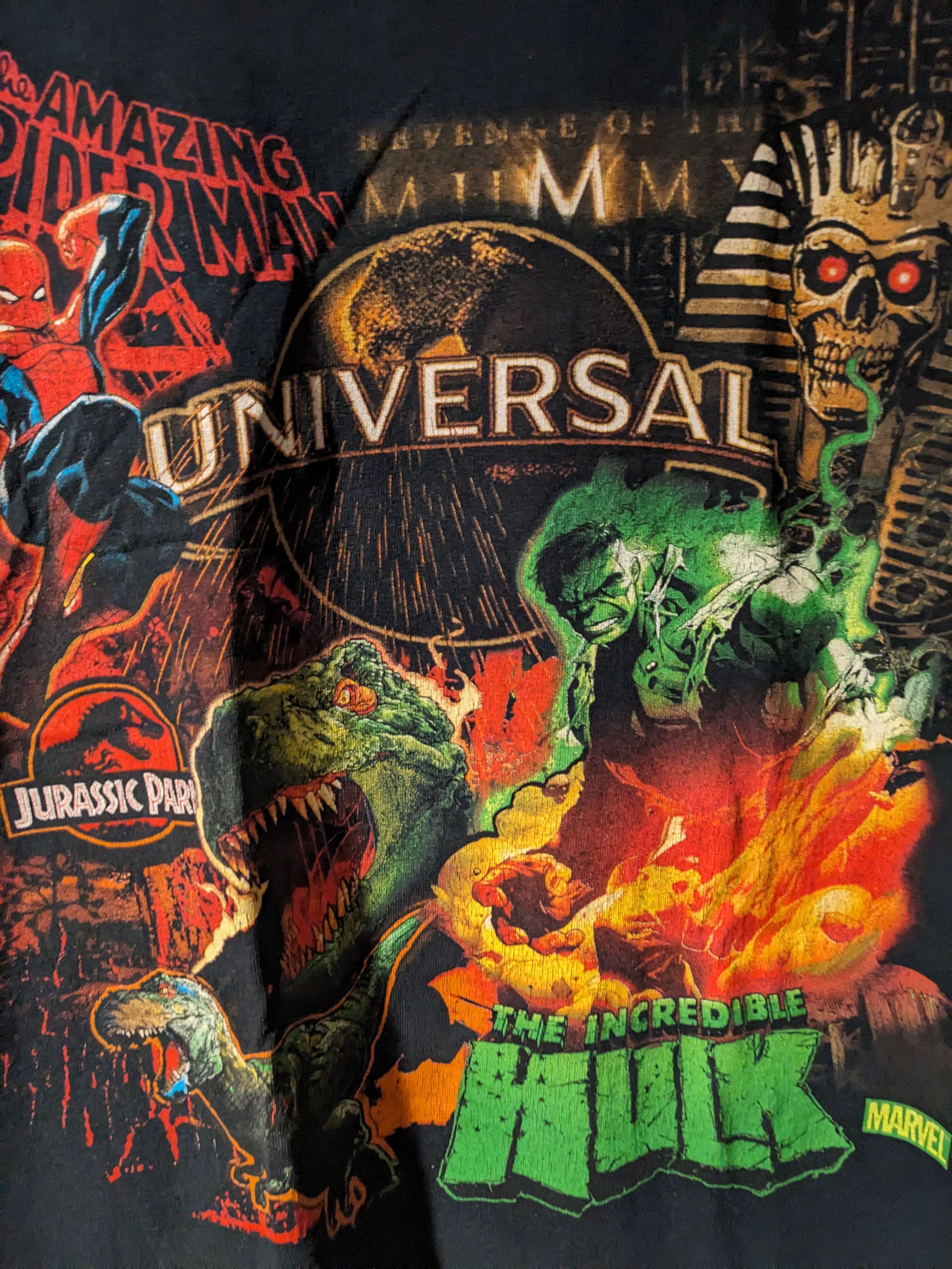 Marvel Comics × Universal Studios × Vintage Vintage Universal Studios Spider-Man Hulk Marvel T-Shirt Size US M / EU 48-50 / 2 - 2 Thumbnail